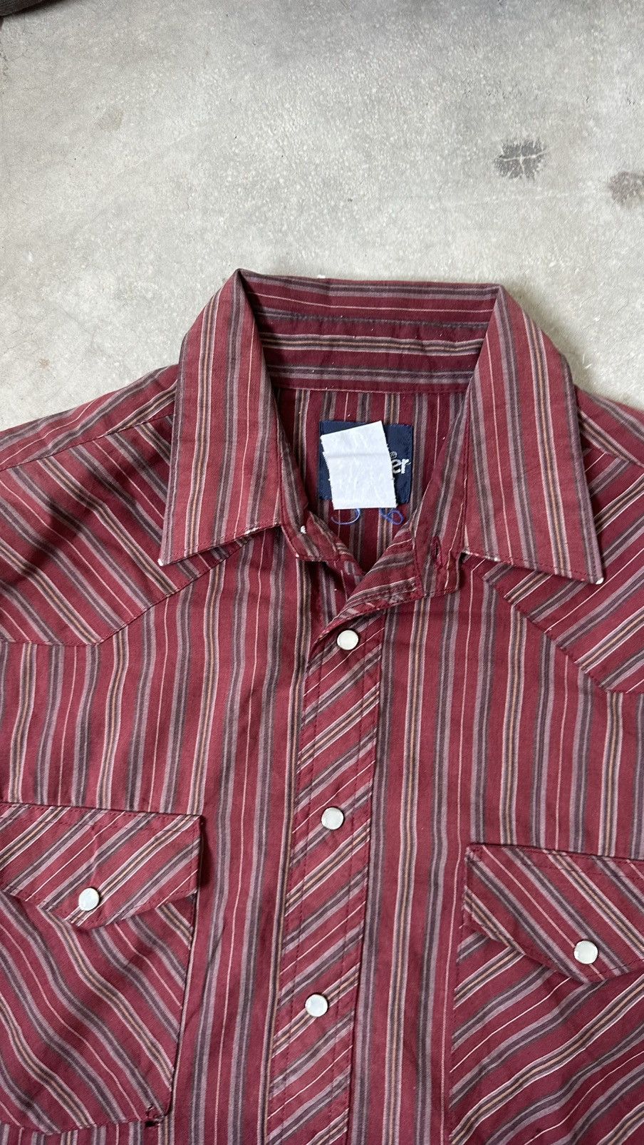Wrangler VINTAGE WRANGLER WETERN PEARL SNAP BUTTON SHIRT Size US L / EU 52-54 / 3 - 6 Thumbnail