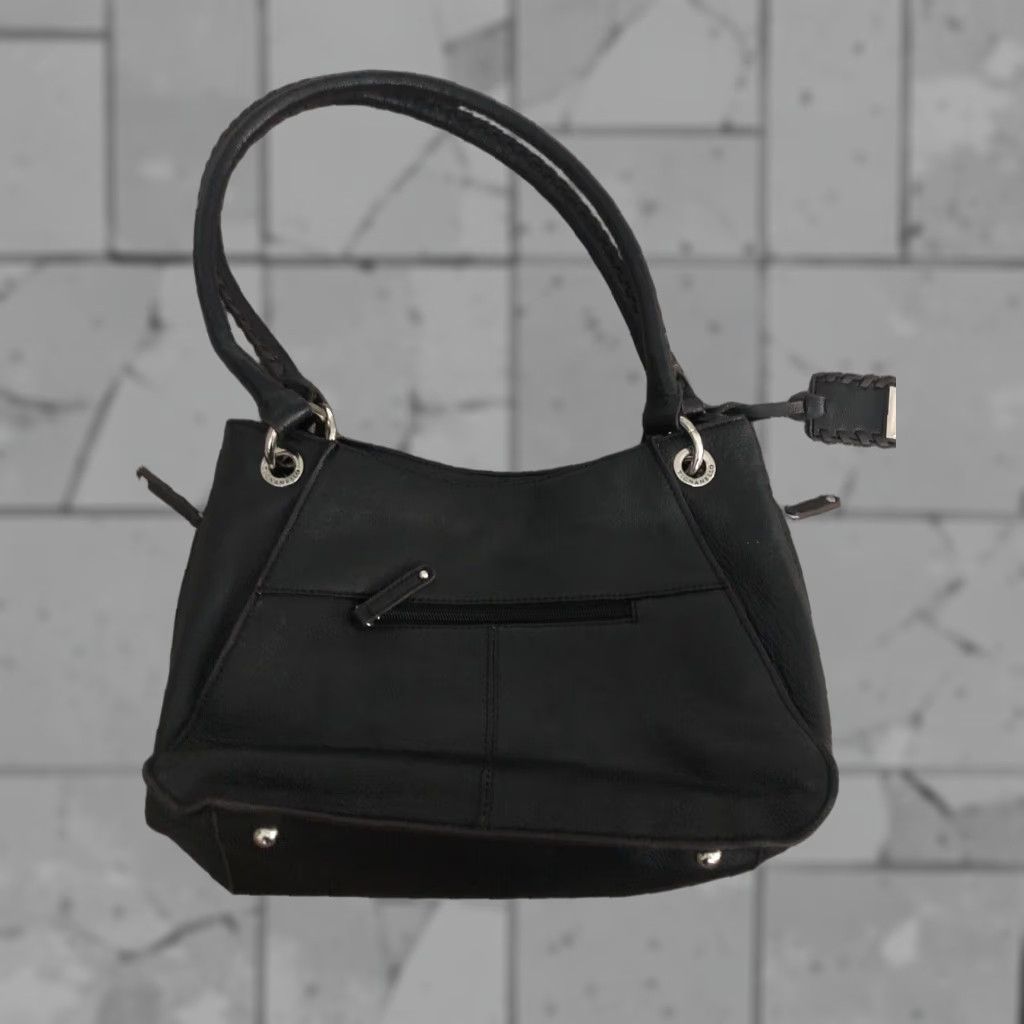Vintage Tignanello Women Handbag Medium Black Leather Womens Size ONE SIZE - 1 Thumbnail