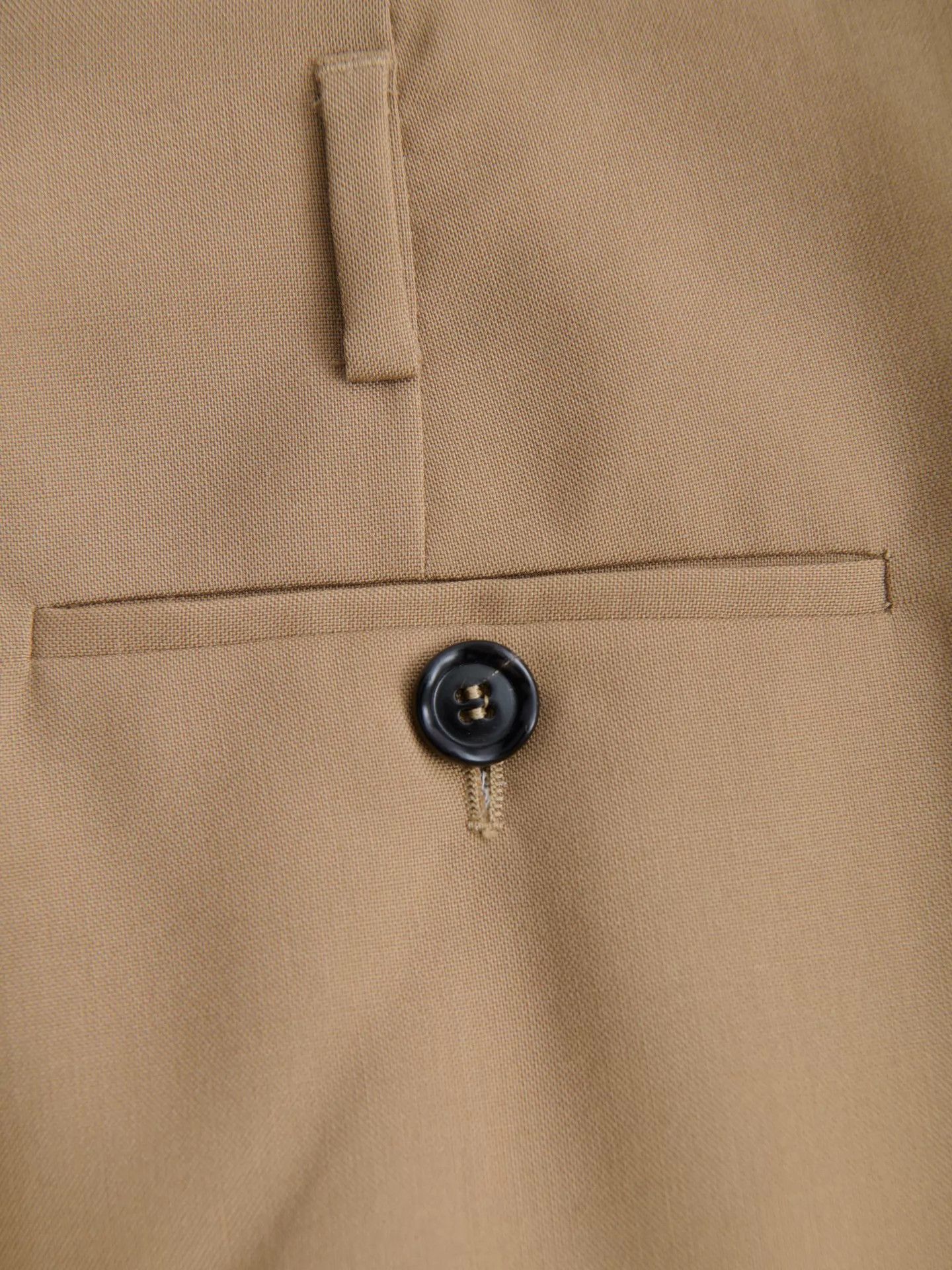 Maison Margiela MARNI Khaki Lana Wool Pleated Wide Leg Slacks Size 28" / US 6 / IT 42 - 8 Thumbnail