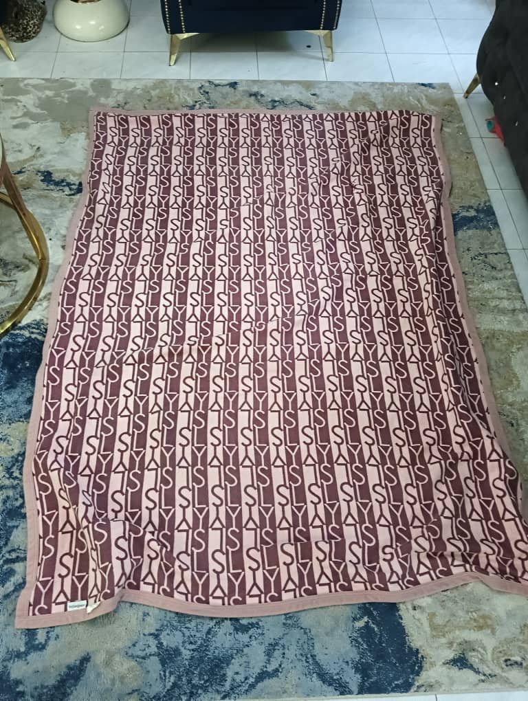 Yves Saint Laurent Vintage YSL throw blanket 120cmx200cm Size ONE SIZE - 2 Thumbnail