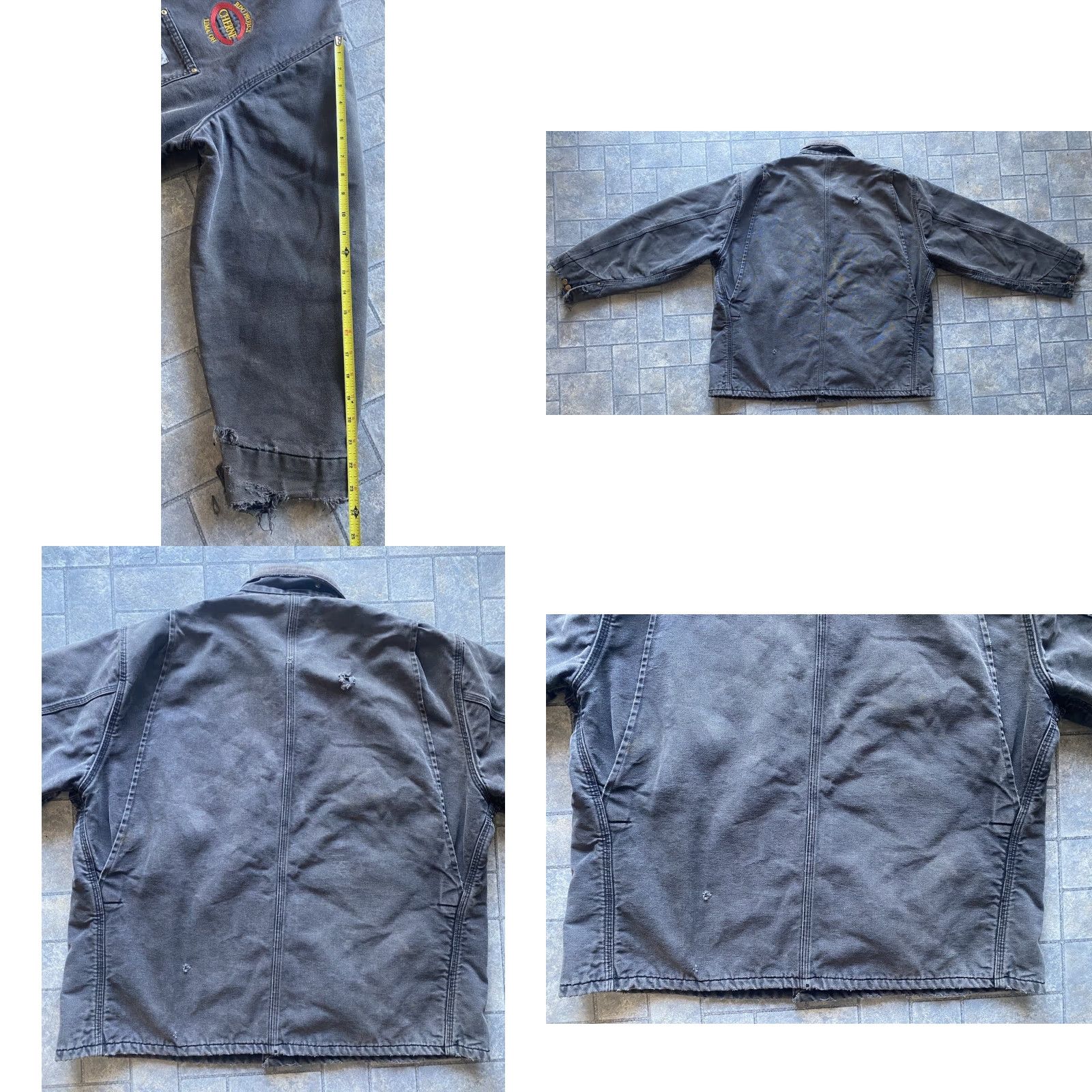 Carhartt VINTAGE Carhartt Coat Jacket C01 BLK Barn Chore Lined Size 50 Black Embroidery Men Size US M / EU 48-50 / 2 - 10 Thumbnail