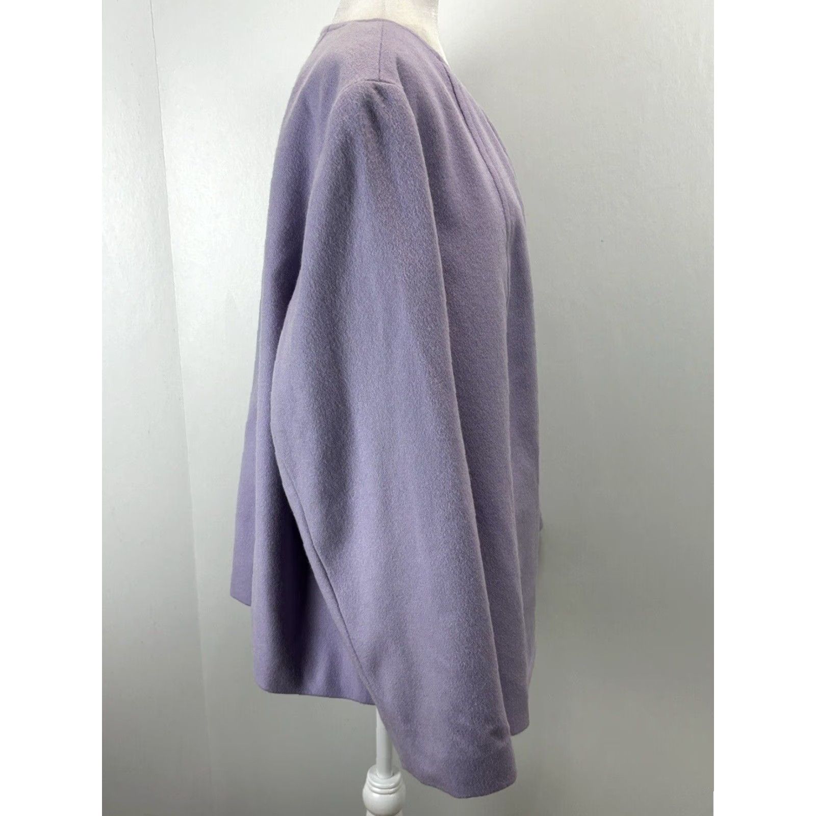 Talbots VINTAGE Talbots Wool Blazer Jacket Women Plus 24W Purple Italian Style Long Sleeve Size 4XL / US 24-26 - 4 Thumbnail