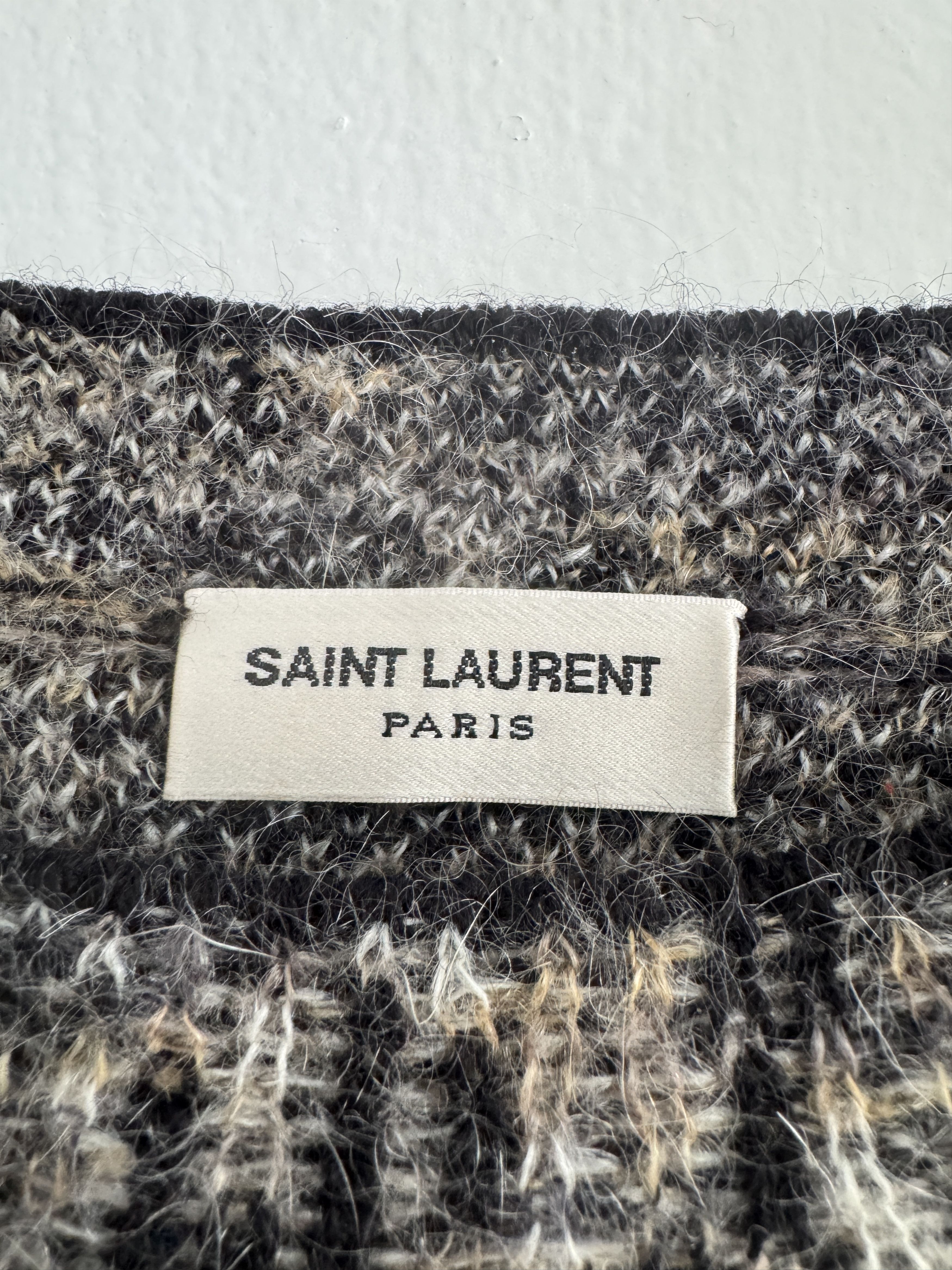 Saint Laurent Paris Saint Laurent Leopard-Jacquard Knitted Sweater Size US M / EU 48-50 / 2 - 3 Thumbnail