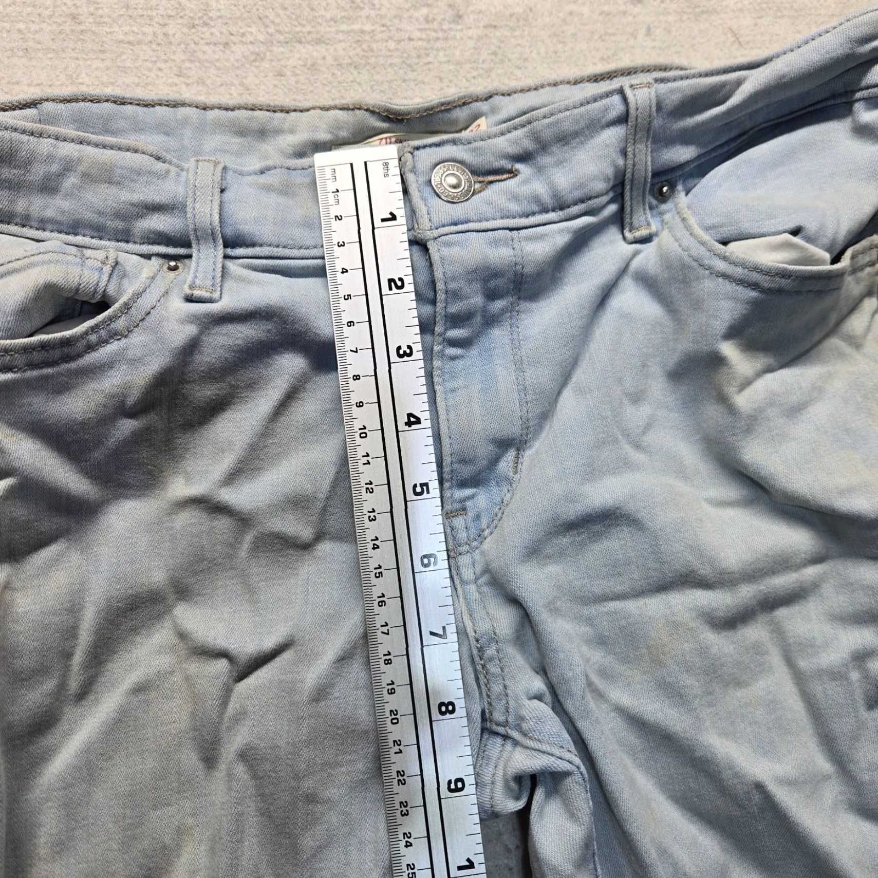 Levi's Levi's 711 Skinny Jeans Women Size 32 Light Wash Denim Cotton Blend Modern 2010s Size 24" / US 00 / IT 34 - 6 Thumbnail