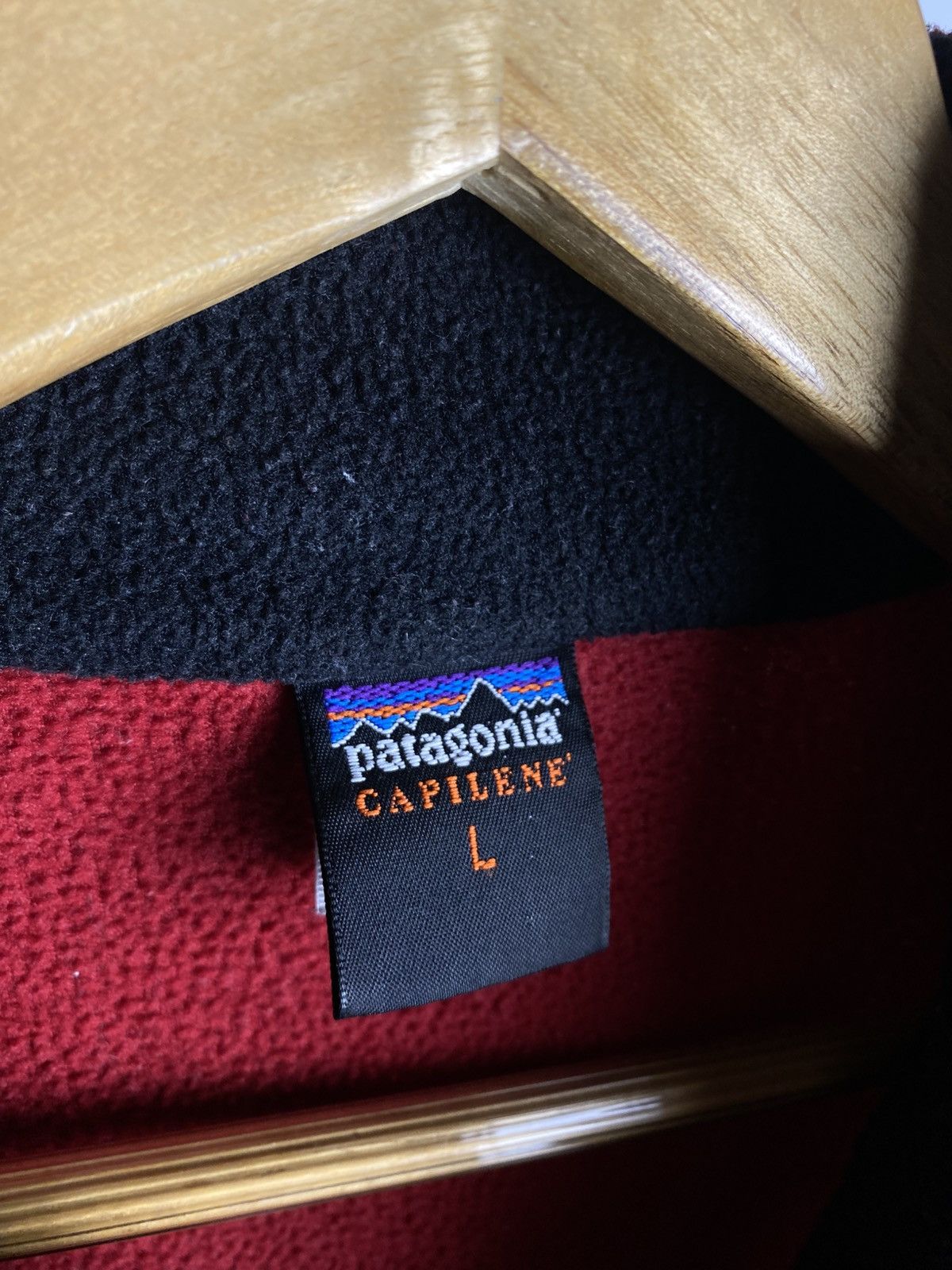 Patagonia × Vintage Vintage Patagonia fleece winter baggy zip 1/4 sweatshirt Size US L / EU 52-54 / 3 - 4 Thumbnail