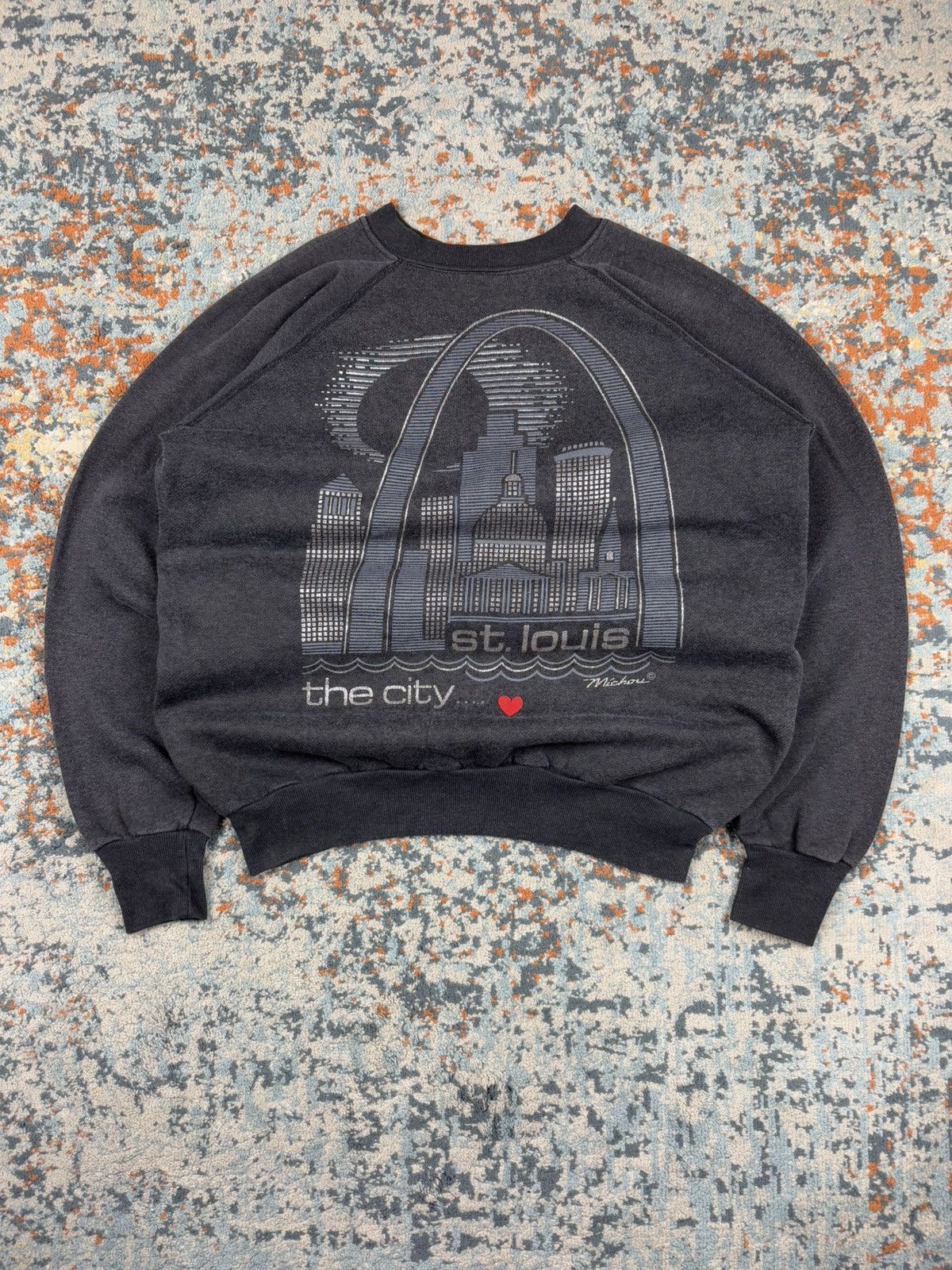 Vintage Vintage 80s USA St Louis city view graphic sweatshirt Size US M / EU 48-50 / 2 - 1 Thumbnail