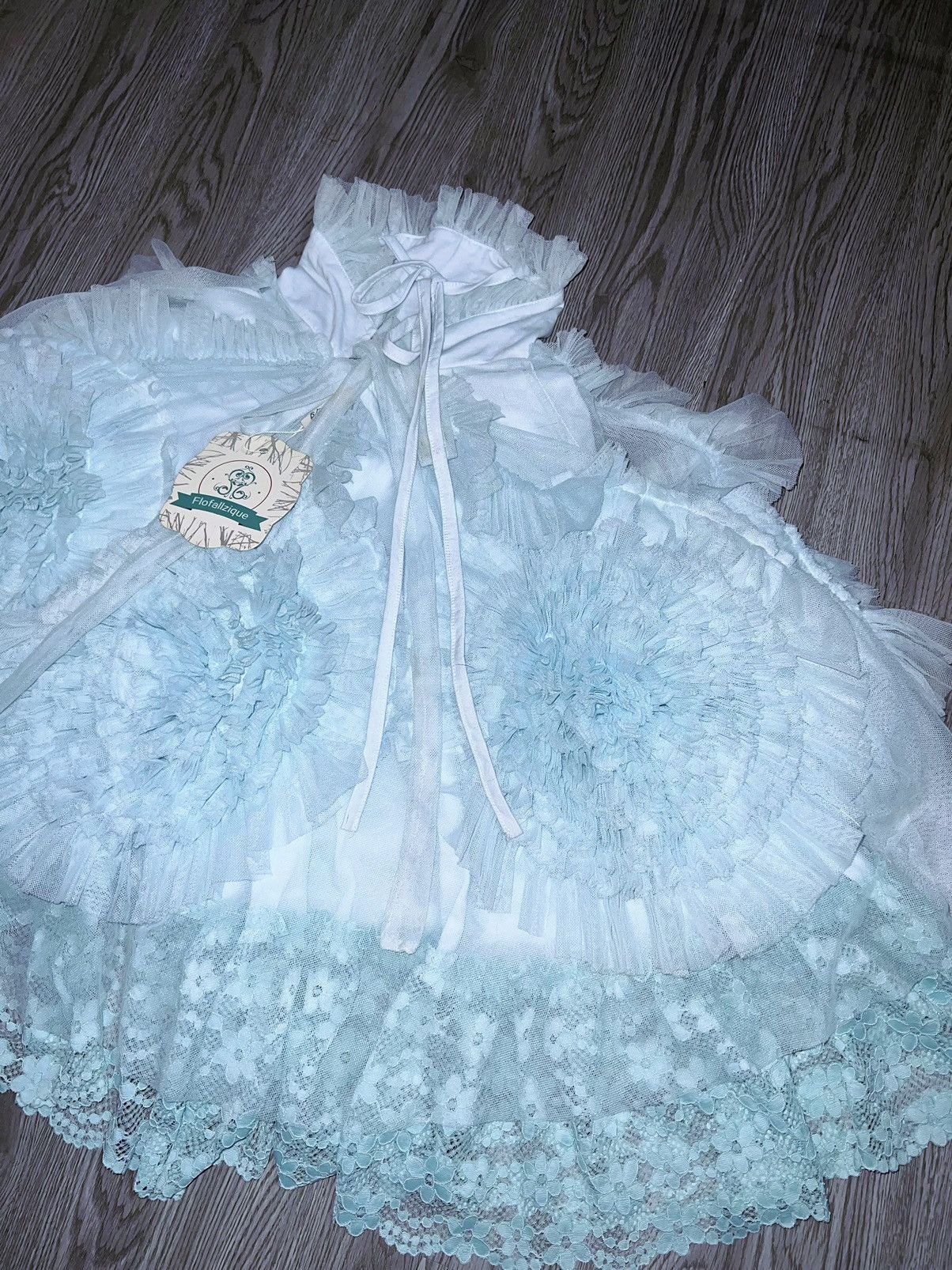 Japanese Brand Dollcake lace chiffon Princess cape👸🏻🧝🏻‍♀️ Size ONE SIZE - 12 Thumbnail