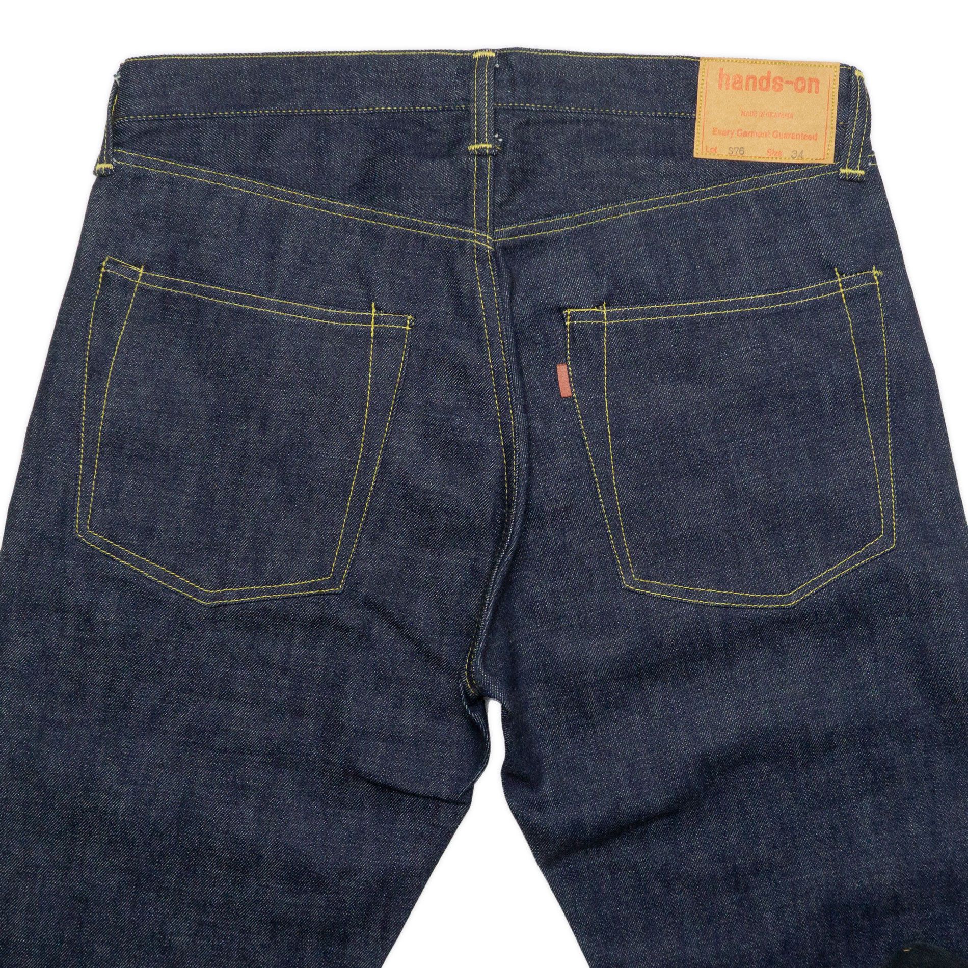 Japanese Brand HANDS-ON S76 W34xL36 1966-type Hand-crafted Selvedge Jeans Size US 34 / EU 50 - 12 Thumbnail
