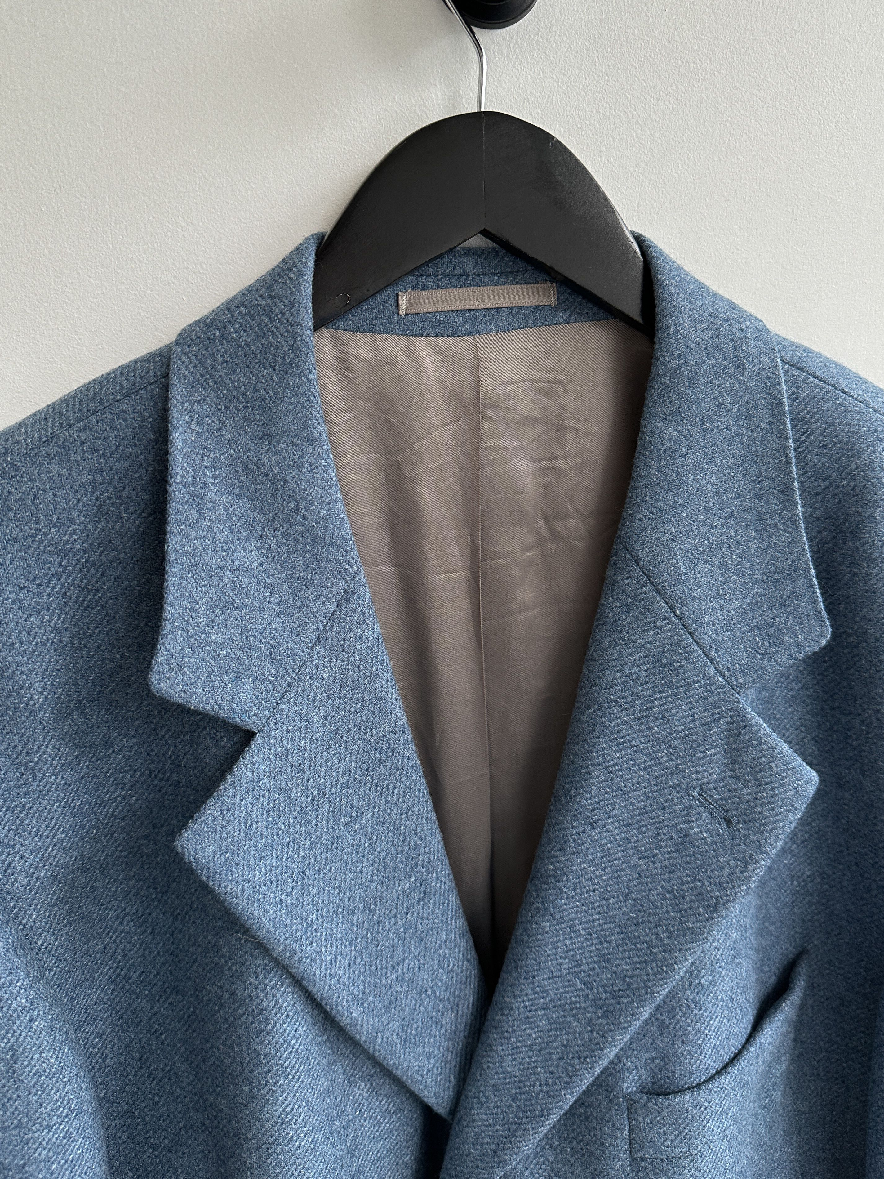 Hugo Boss Vintage Hugo Boss Loro Piana Blue Blazer Size 48R - 7 Thumbnail