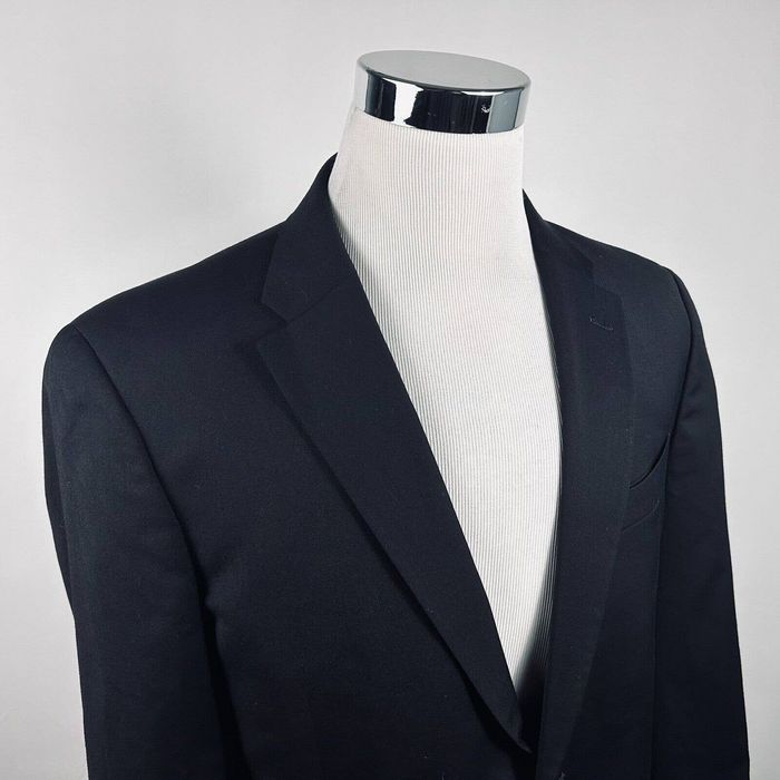 Tommy Hilfiger Tommy Hifiger 42S Sport Coat Black 100% Wool Two Button ...