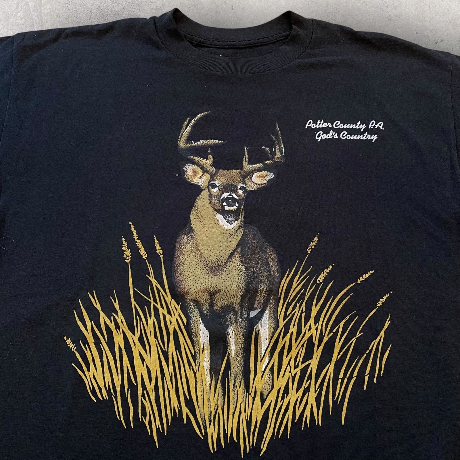 Harley Davidson × Vintage Vintage Harley Davidson God's Country Trail Cam Deer T Shirt Size US L / EU 52-54 / 3 - 3 Thumbnail