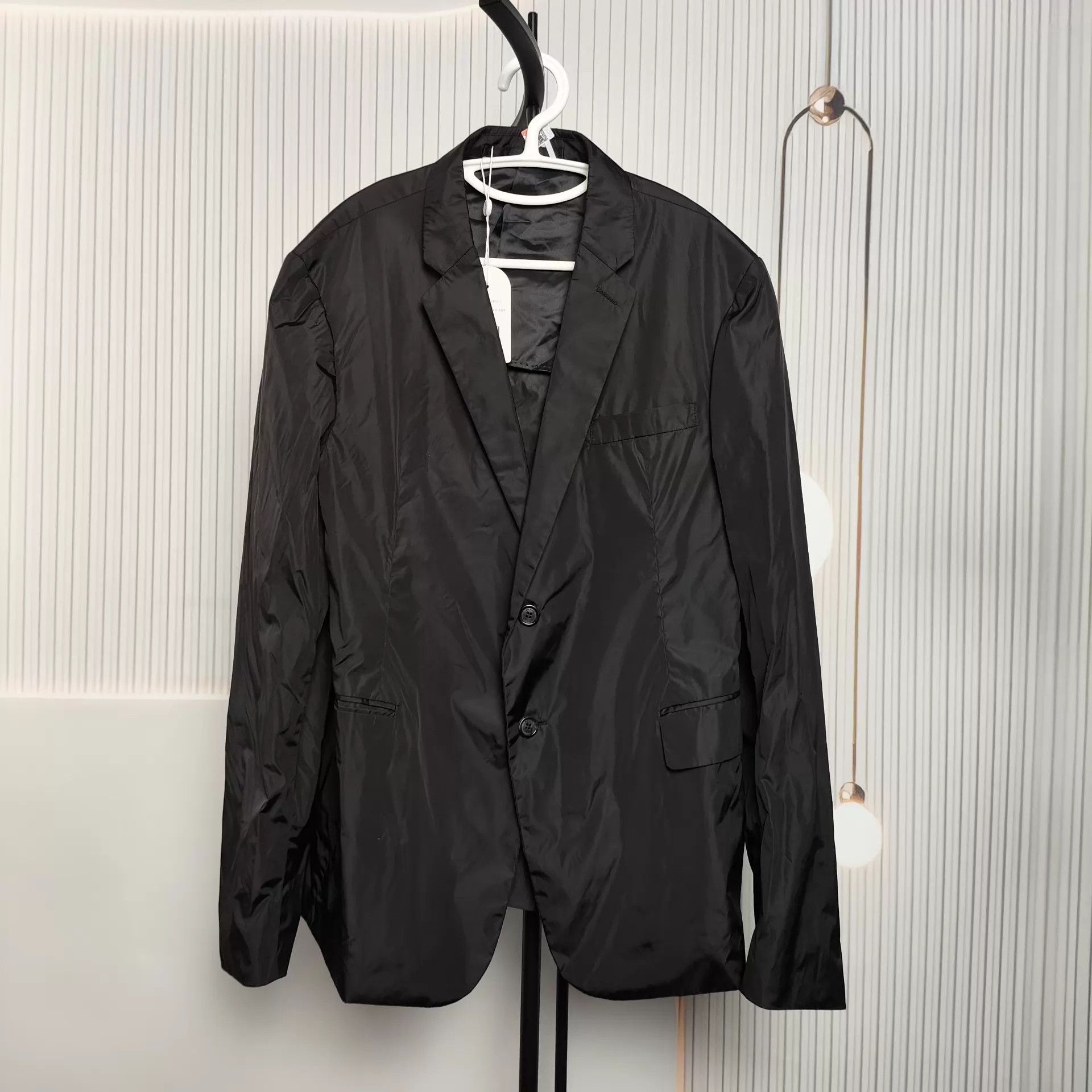 Prada Prada Black Nylon Jacket 54 Size US L / EU 52-54 / 3 - 1 Thumbnail