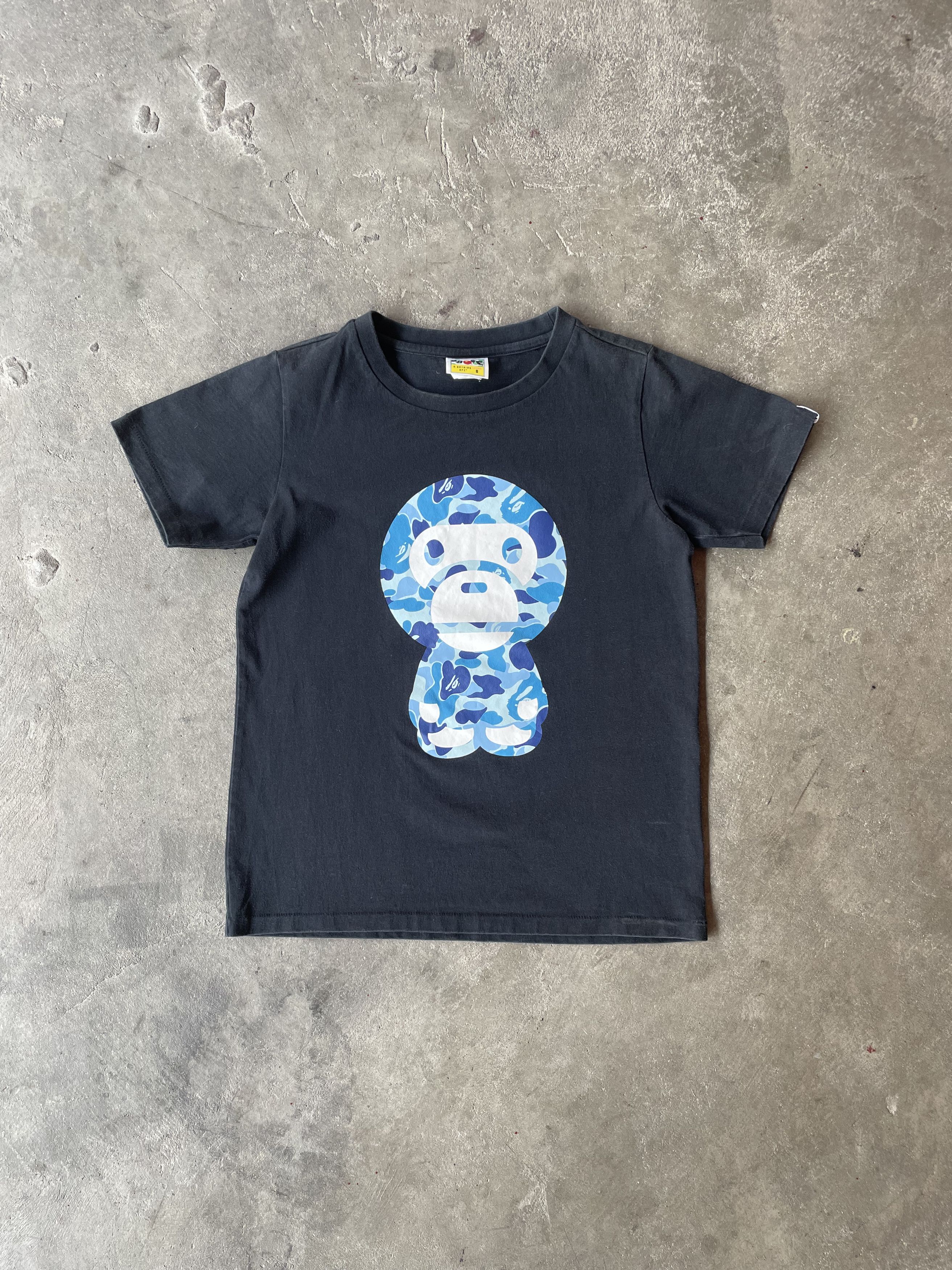 Bape Baby Milo x Bape Blue Camo T-Shirt Size S / US 4 / IT 40 - 1 Thumbnail