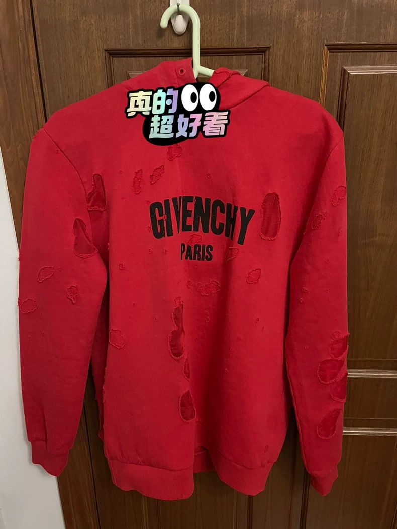 Givenchy Classic Ripped Hoodie