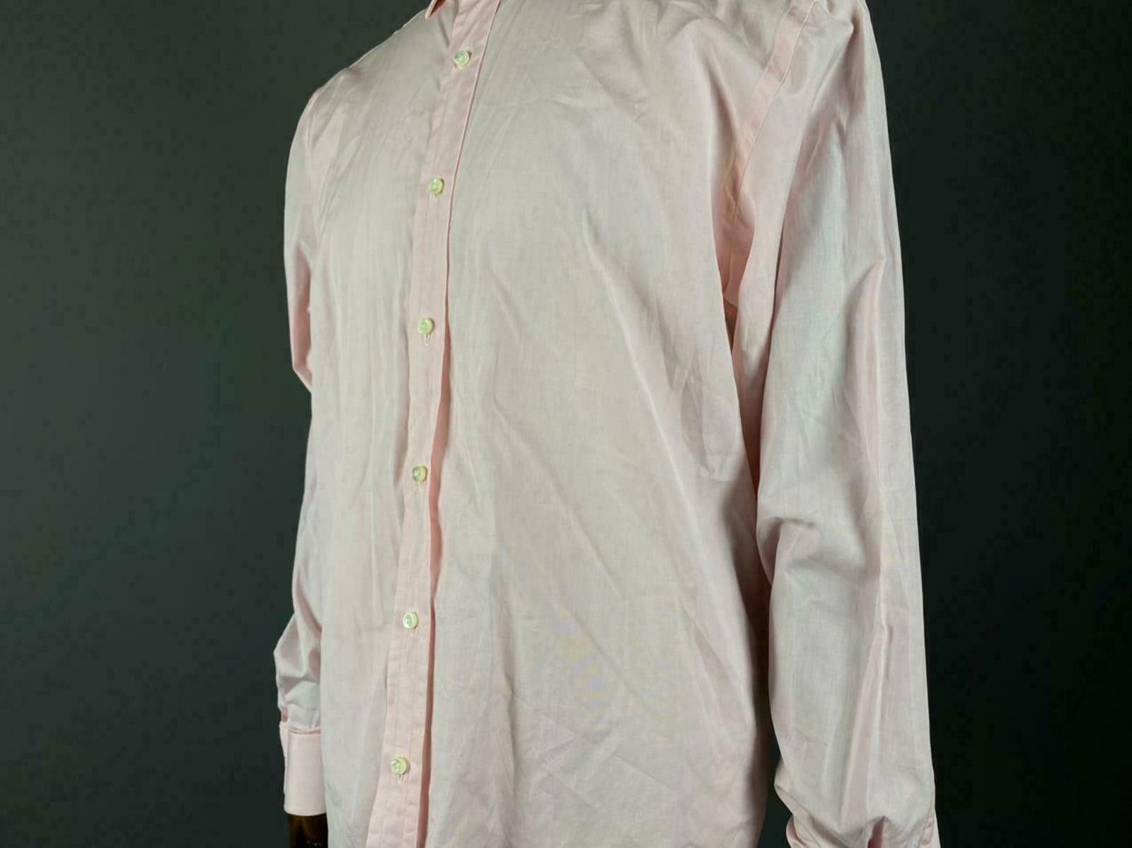 Ralph Lauren Black Label Men Ralph Lauren Black Label Pink Cuff Dress Shirt Size 16.5 Size US M / EU 48-50 / 2 - 3 Thumbnail