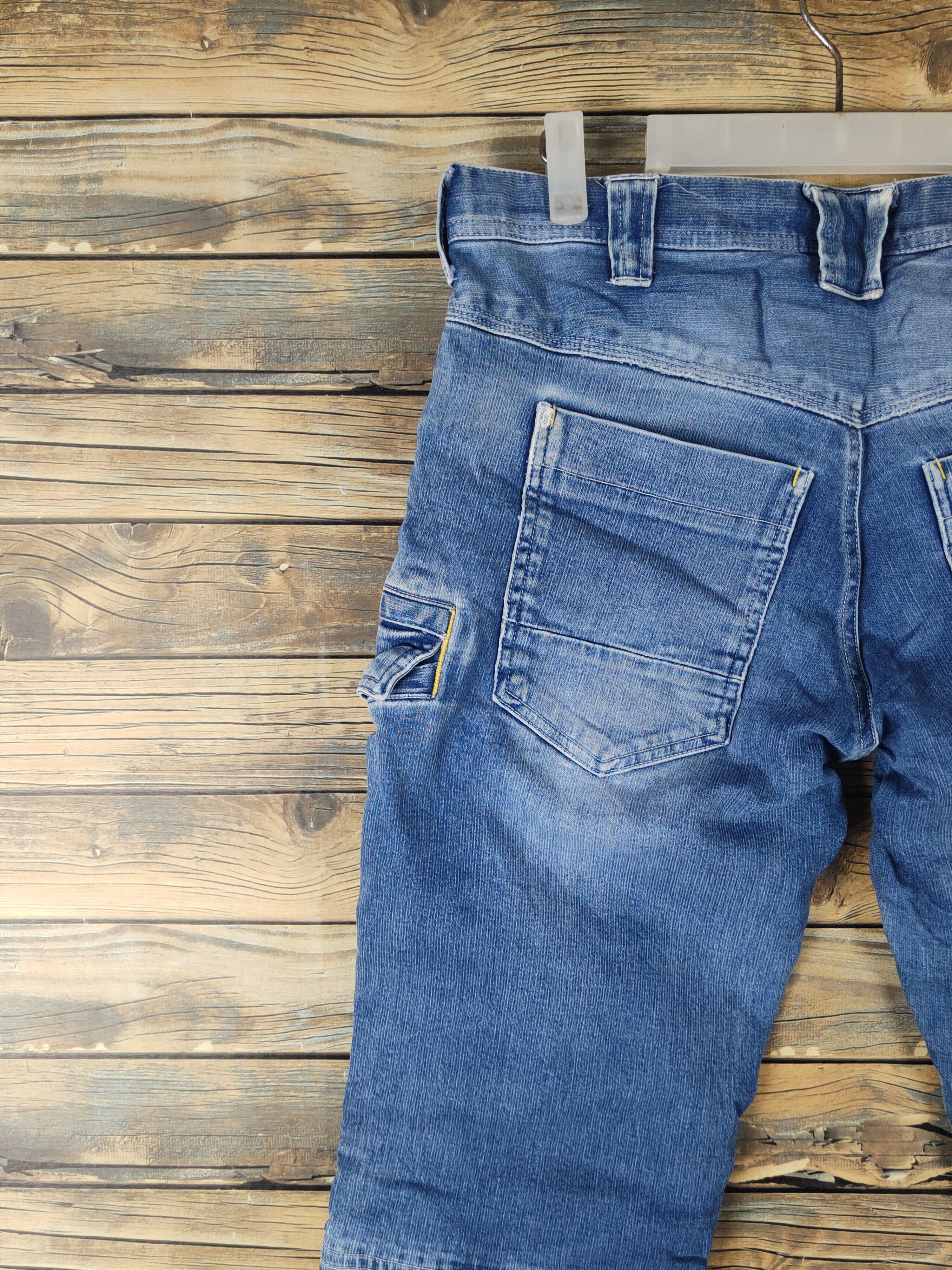 Japanese Brand DL Toraichi Blue Distressed Ripped Jeans #2124 Size US 33 - 9 Thumbnail