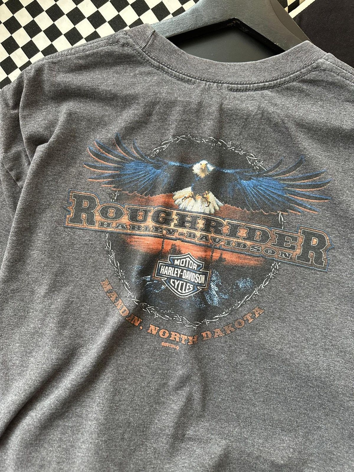 Harley Davidson × Other × Vintage HARLEY DAVIDSON ROUGH RIDER POCKET TEE Size US XL / EU 56 / 4 - 3 Thumbnail