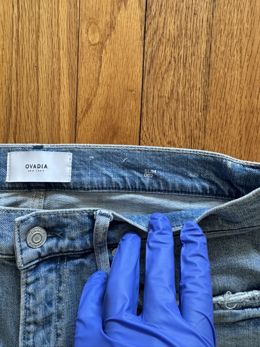 Ovadia & Sons Ovadia & Sons Distressed Slim Fit Denim Men’s Size 32x32 Size US 32 / EU 48 - 4 Thumbnail