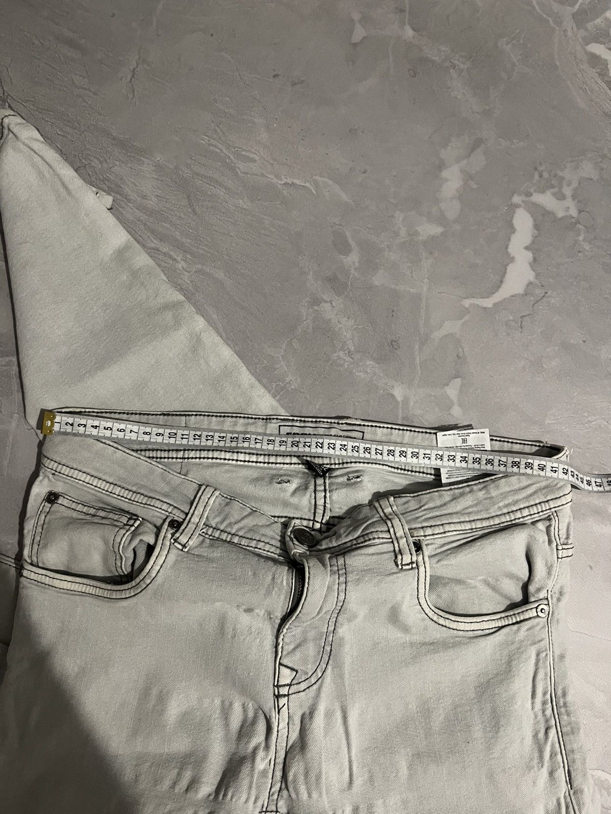 Japanese Brand Archive White Slim Zip Fit / Japanese Streetwear Vibe Size US 33 - 8 Thumbnail