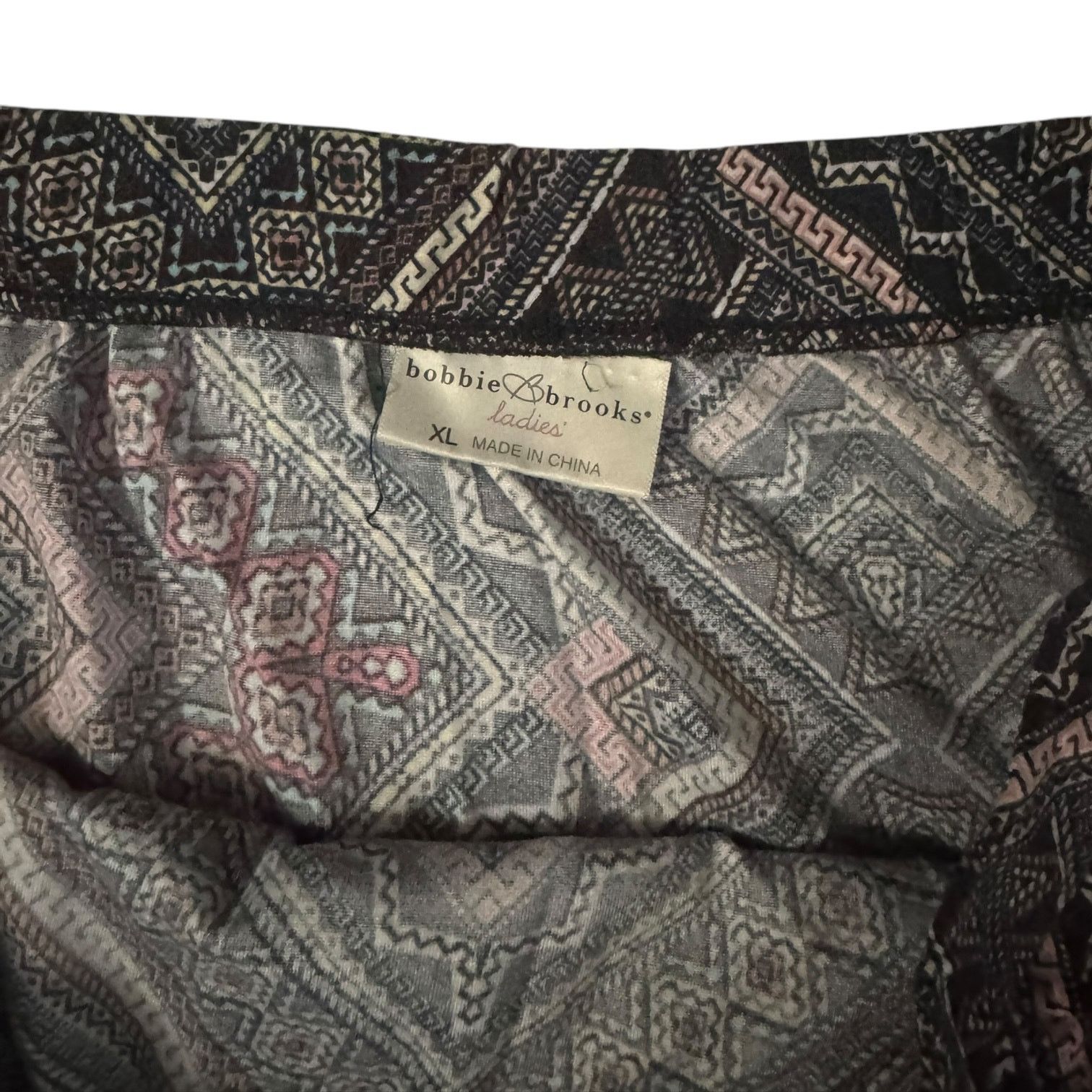 Other Bobbie Brooks Women’s Geometric Patterned High Slit Skirt XL Size 34" / US 12 / IT 48 - 2 Thumbnail