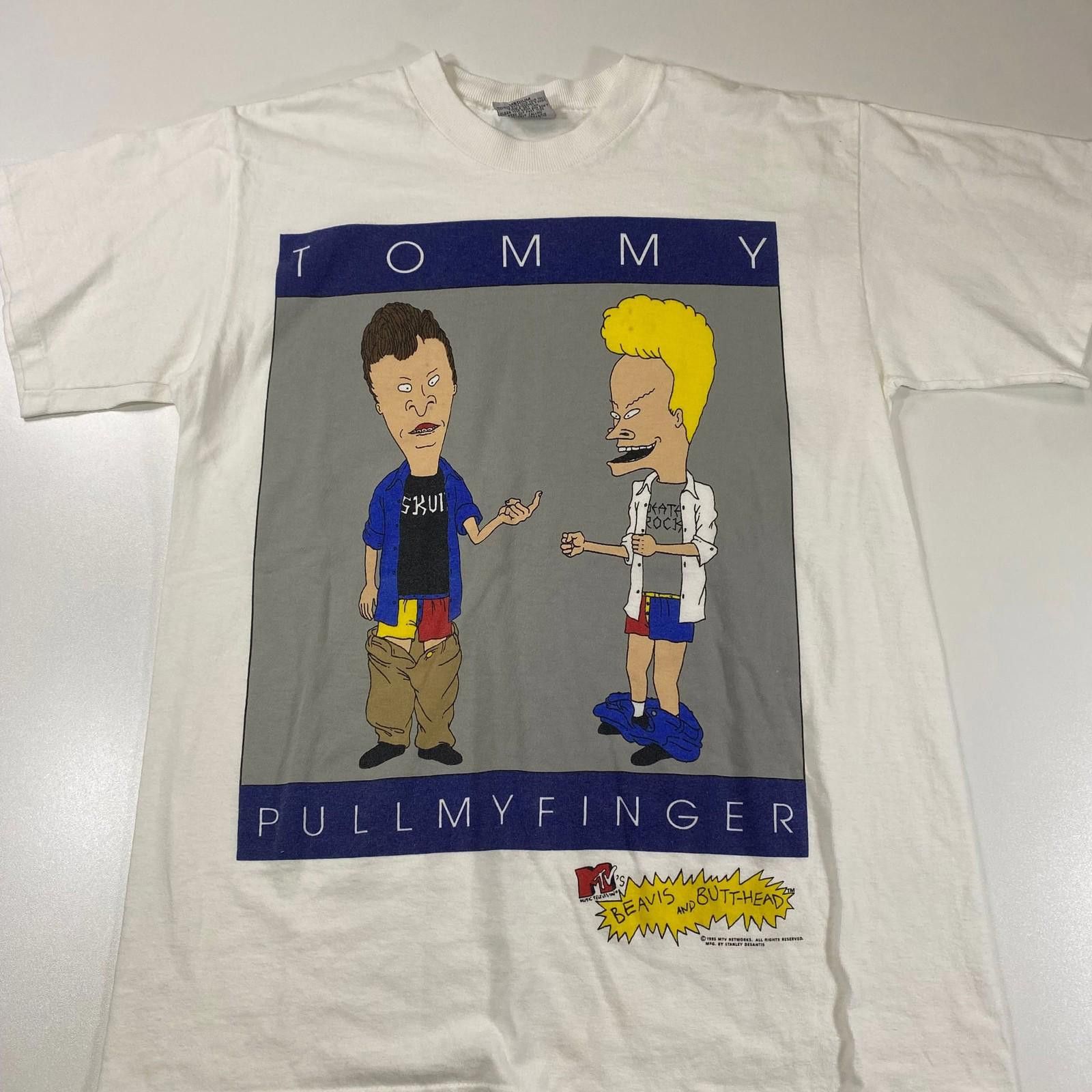 Other Vintage 1995 Beavis and Butthead Tommy Pull My Finger Shirt Size US M / EU 48-50 / 2 - 1 Thumbnail