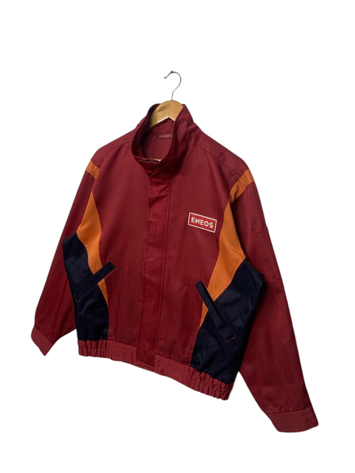 Vintage Vintage Eneos "Initial D" Big Logo Zipper Down Worker Jacket Size US L / EU 52-54 / 3 - 2 Thumbnail