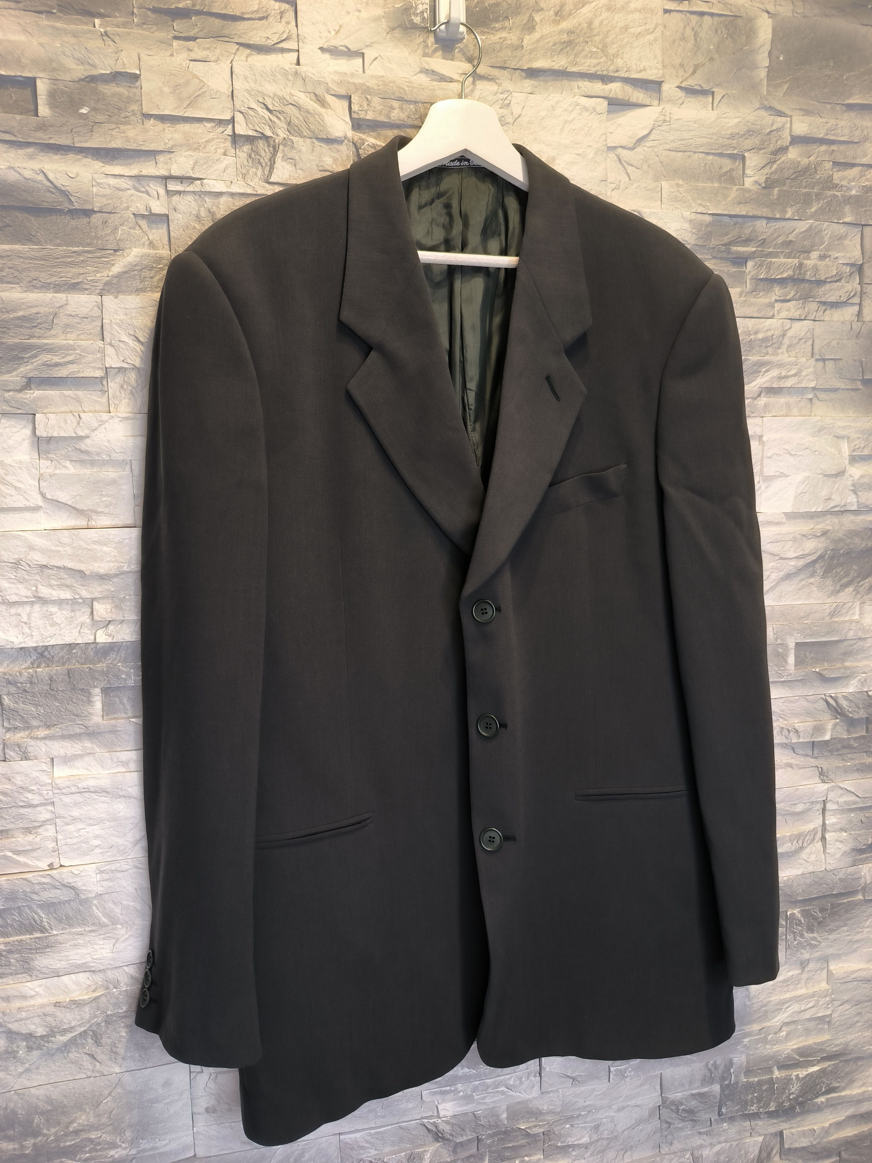 Giorgio Armani Vintage Giorgio Armani Suit Jacket Green Size 44L - 4 Thumbnail