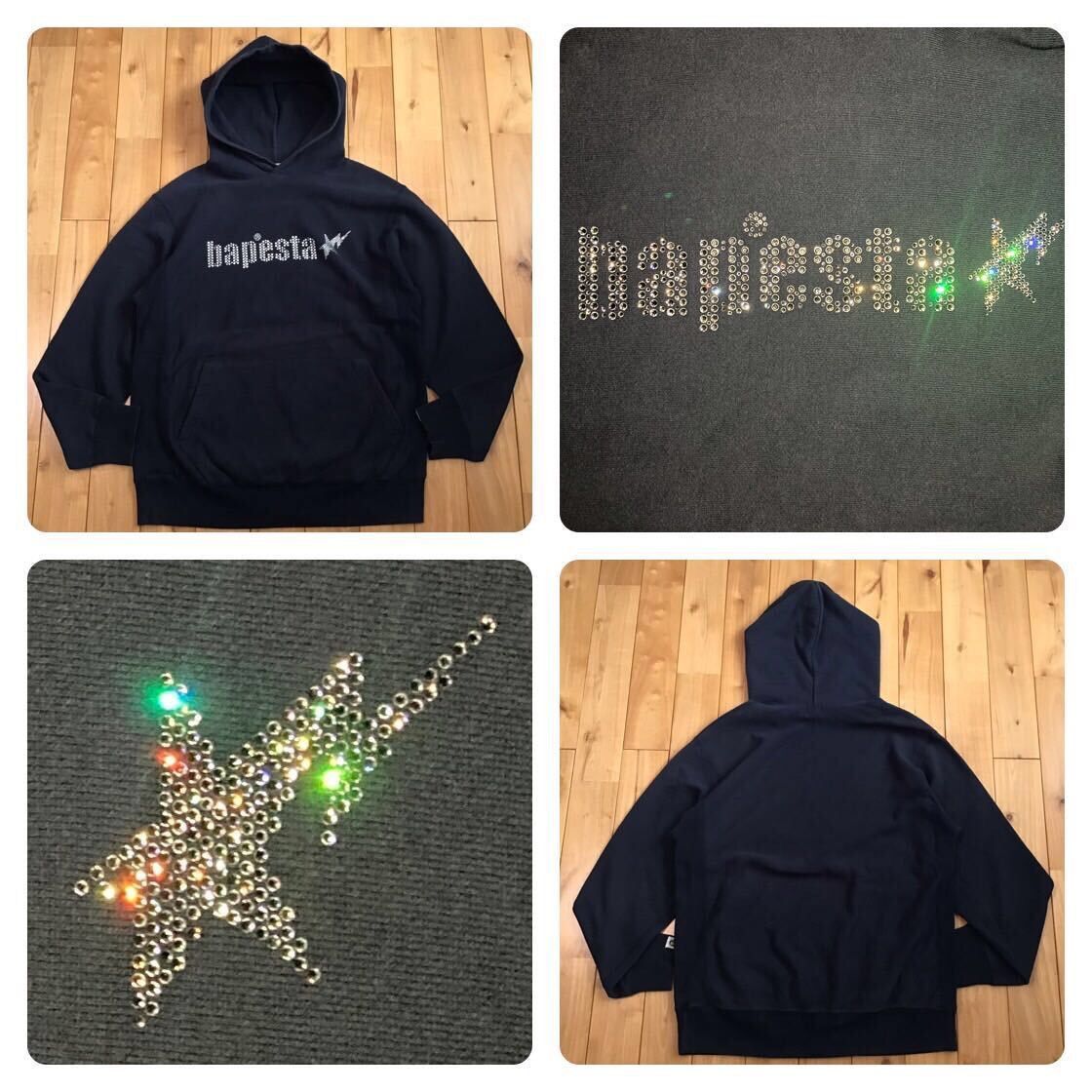 Bape × Nigo × Swarovski Swarovski BAPE STA logo pullover hoodie a bathing ape NIGO Size US M / EU 48-50 / 2 - 1 Thumbnail