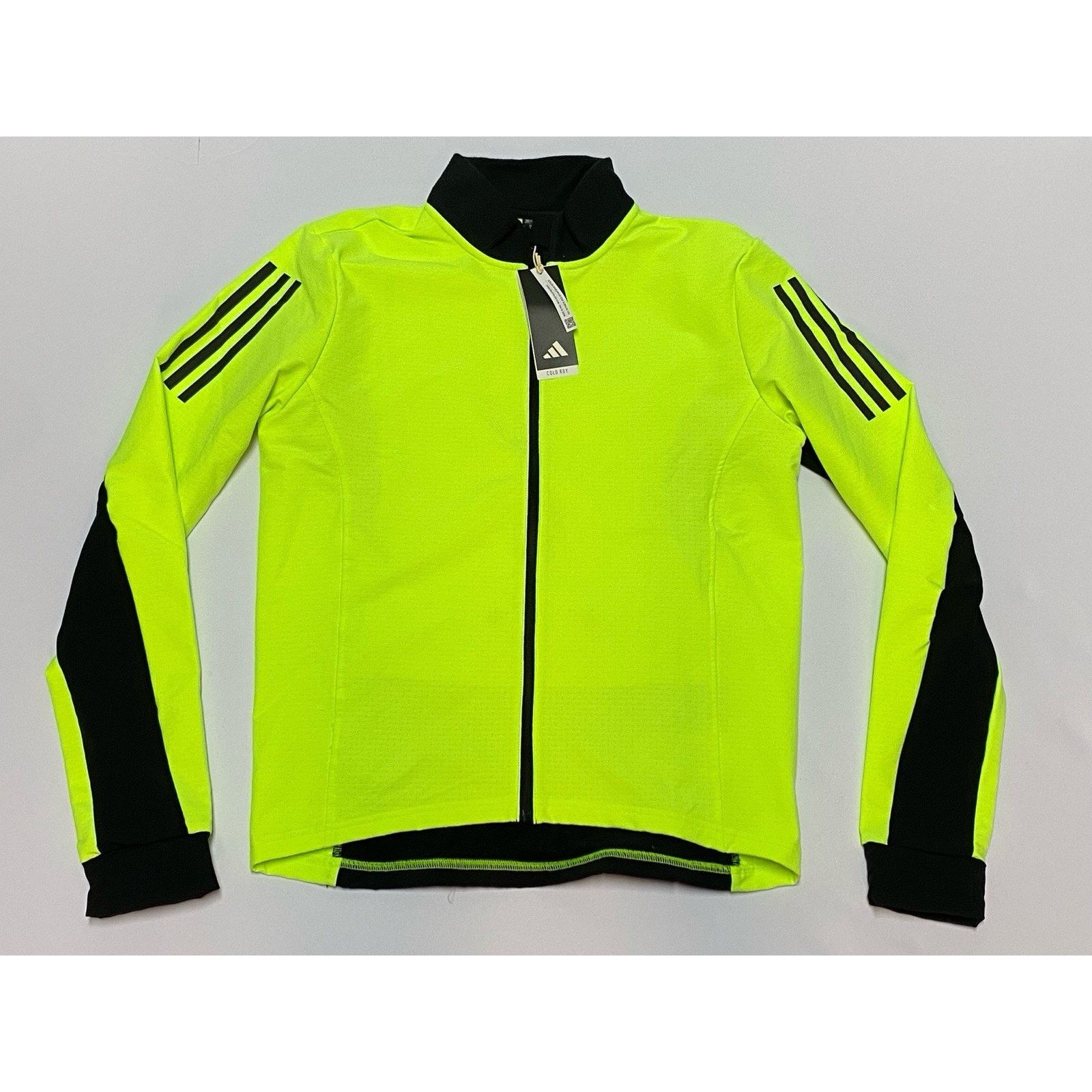Adidas New Mens S Adidas Cycling Jacket Lucid Lemon Neon Yellow Size US S / EU 44-46 / 1 - 1 Thumbnail
