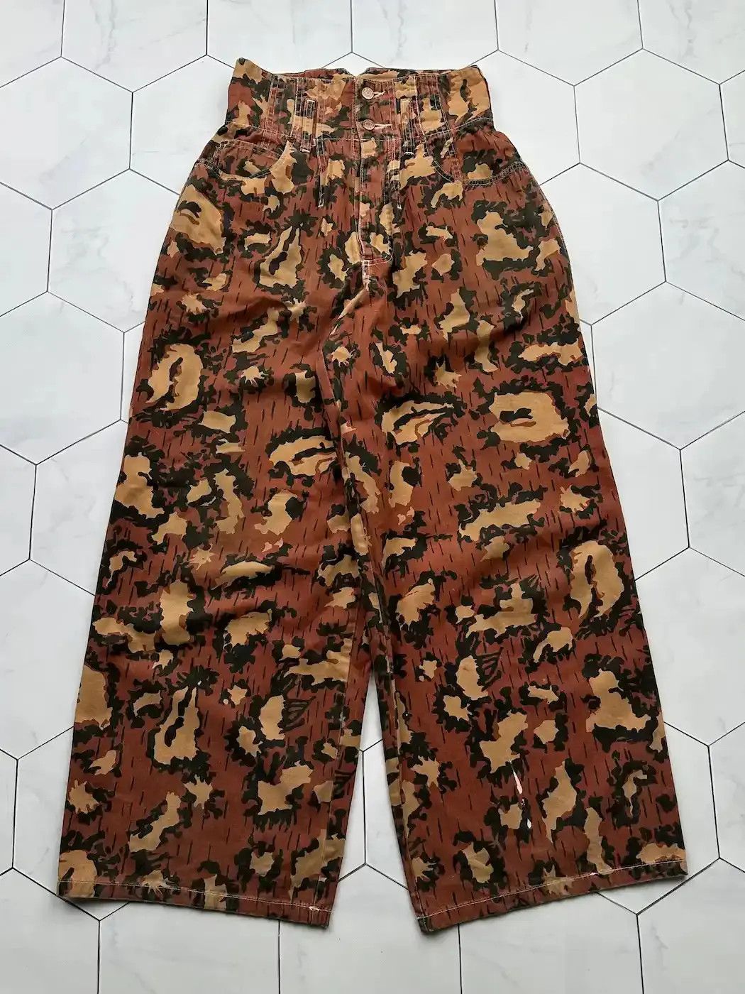 Japanese Brand Vintage Parachute Printed Pants E2 Size 25" / US 0 / IT 36 - 1 Thumbnail