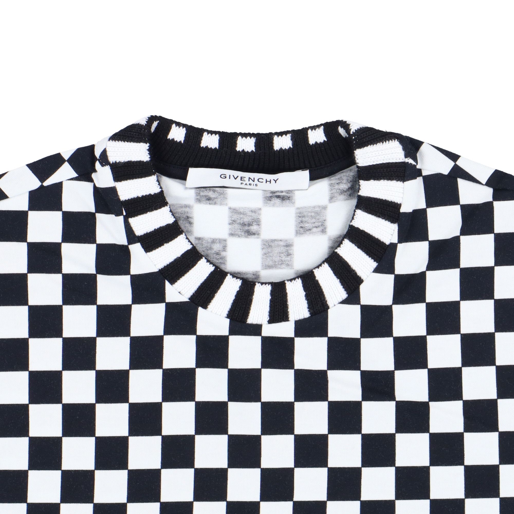 Givenchy Checkerboard Zip Detail Oversized T-Shirt Size US XS / EU 42 / 0 - 5 Thumbnail