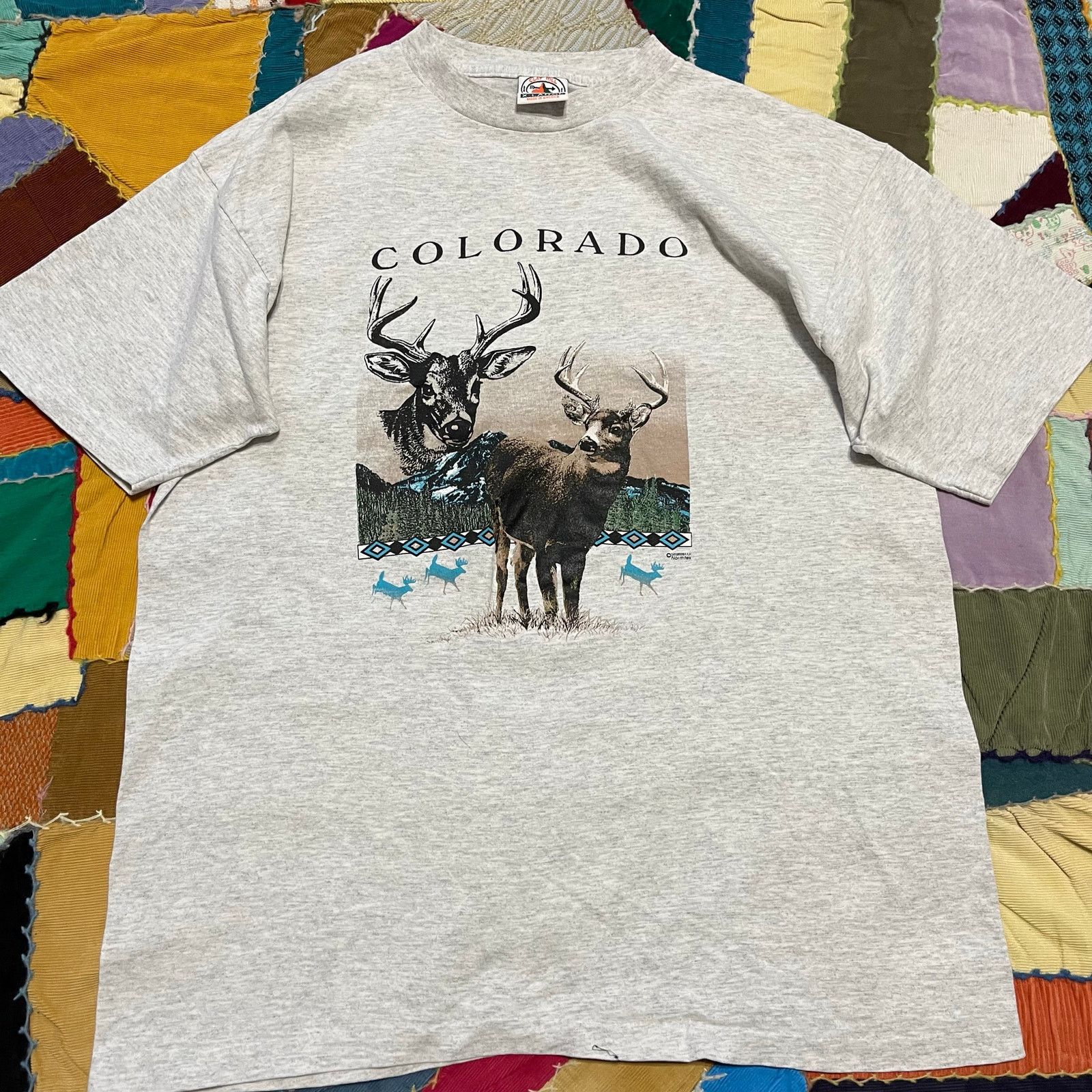 Other Vintage 90s Buck Nature Animal Graphic Grey Shirt Large / XL Size US XL / EU 56 / 4 - 1 Thumbnail
