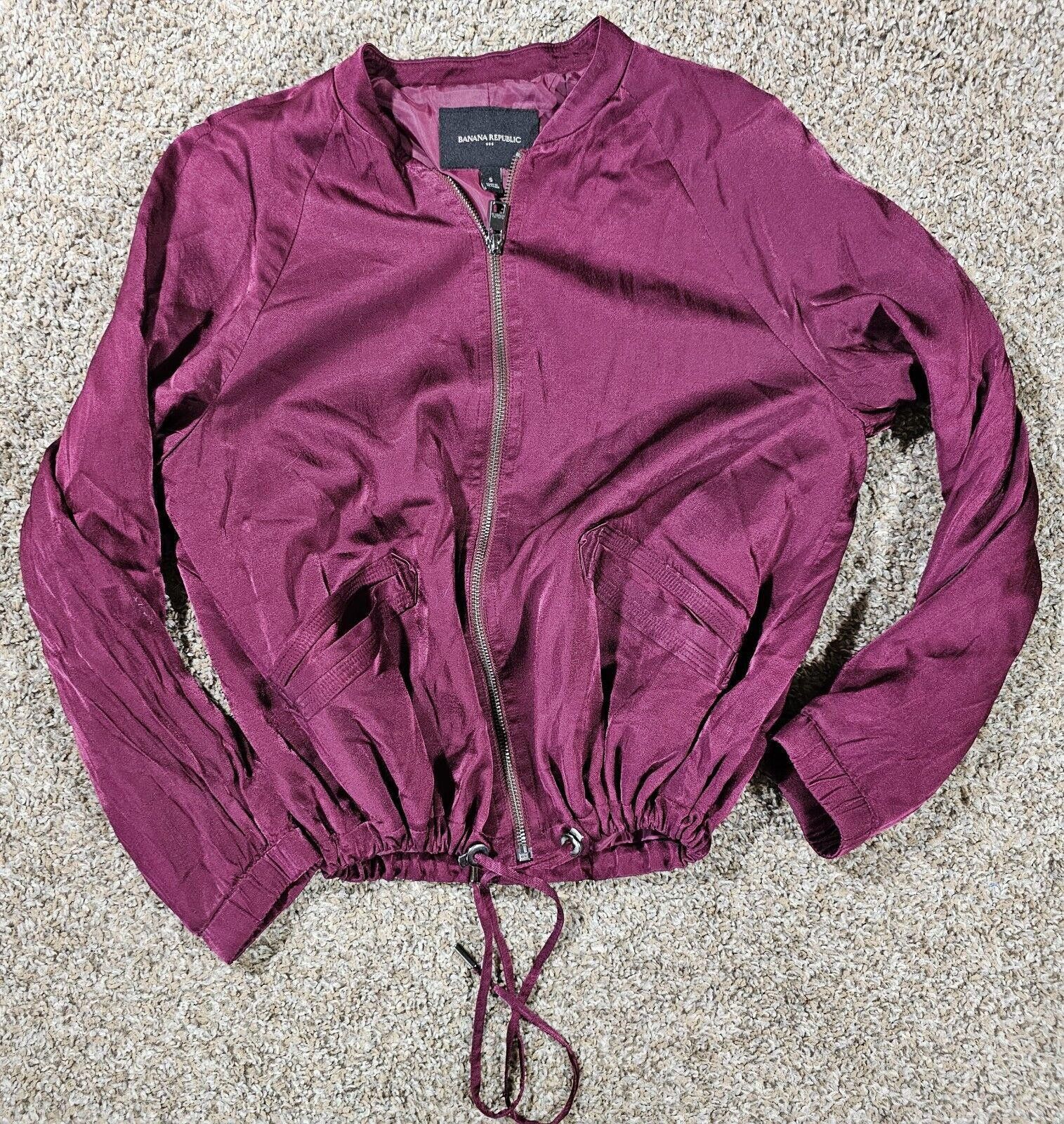 Banana Republic Banana Republic beet root fall 2018 Bomber jacket Full Zip S Size S / US 4 / IT 40 - 11 Thumbnail