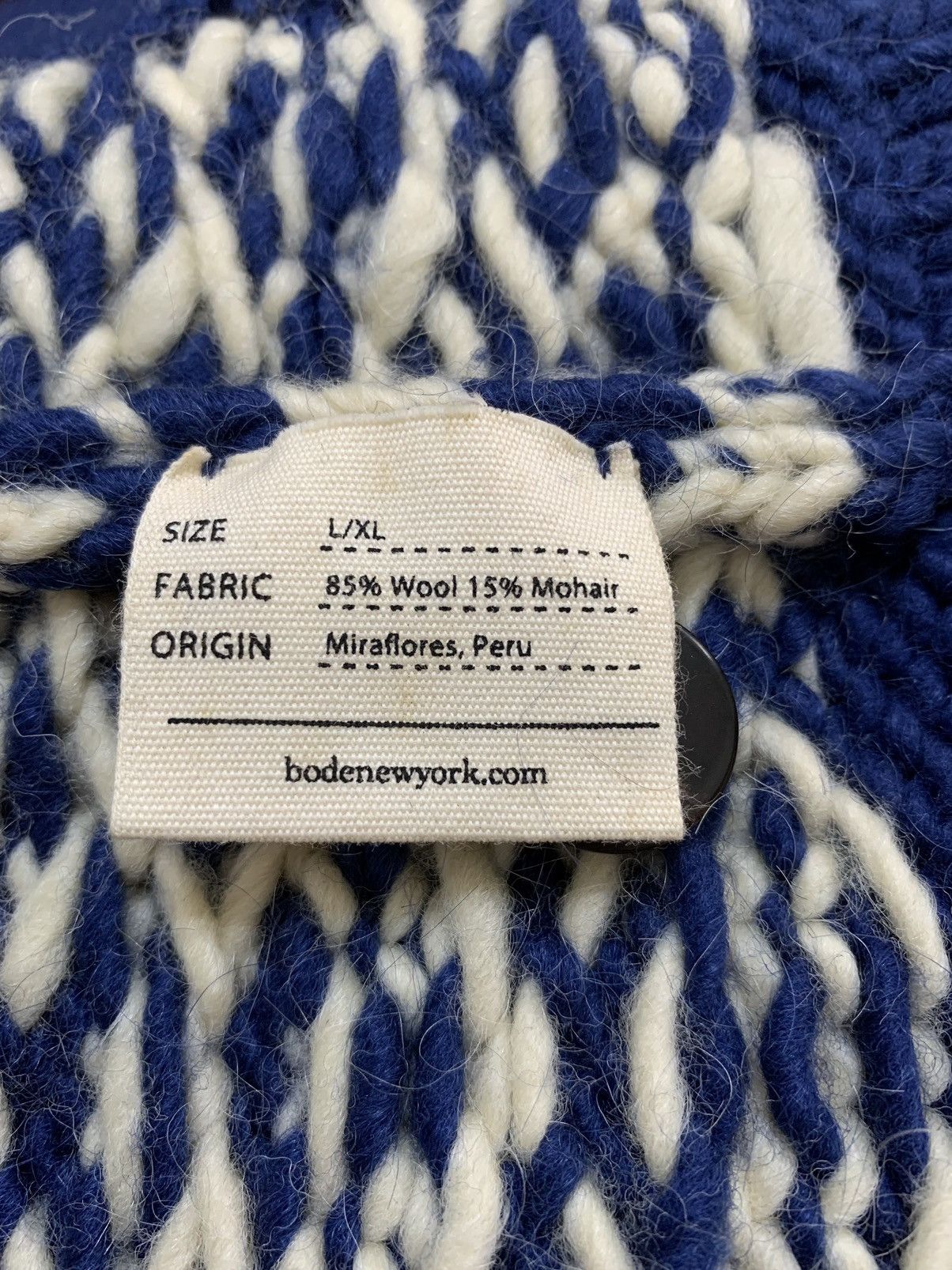 Bode Shawl-collar River Fish Cardigan in Blue Size US L / EU 52-54 / 3 - 7 Thumbnail