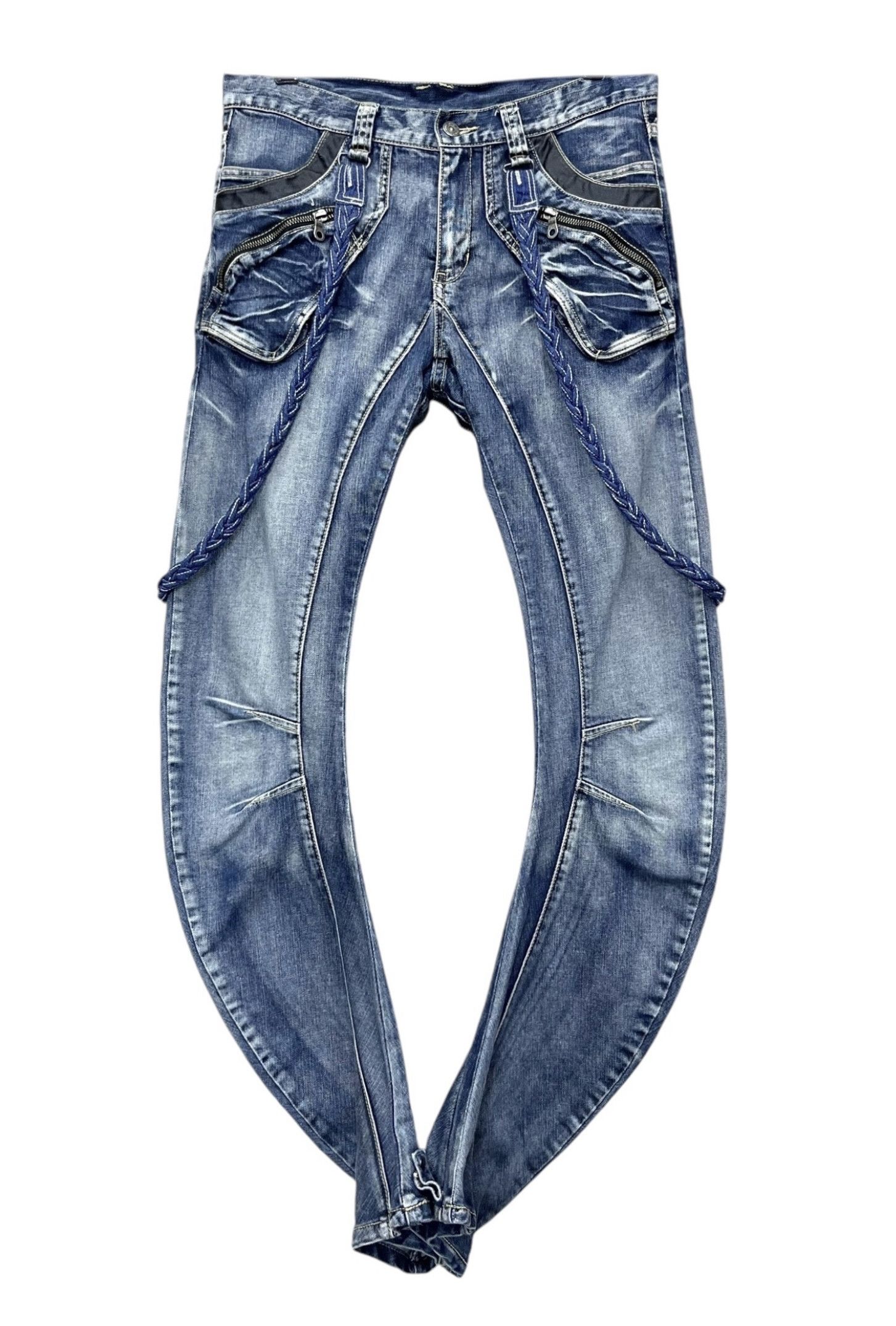 PPFM 🔥FYE🔥90’s PPFM Punk Curve Leg Custom Performance Jeans Size US 31 - 7 Thumbnail