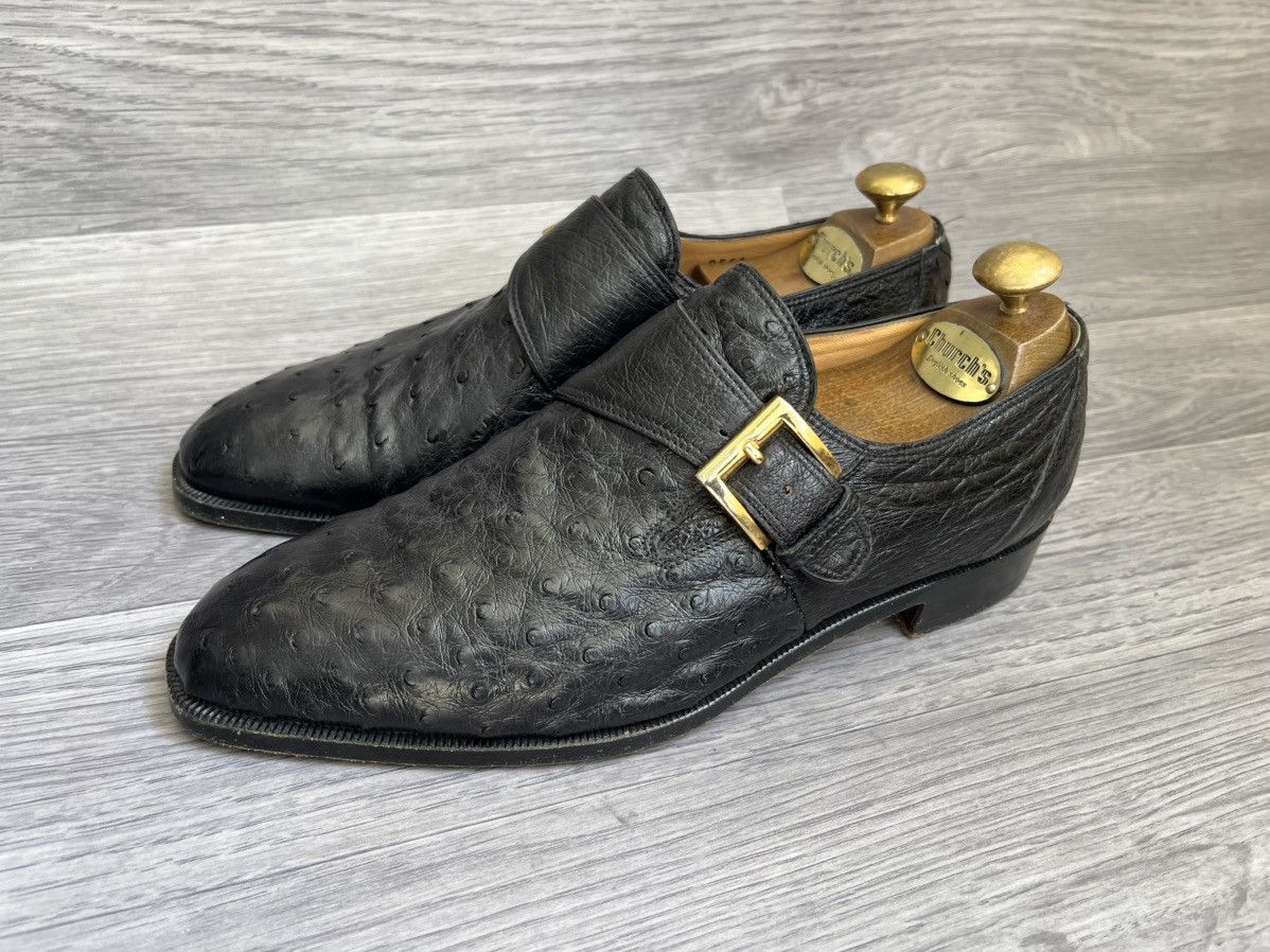 Mauri Mauri single monk strap exotic leather shoes sz 41 Size US 8 / EU 41 - 6 Thumbnail