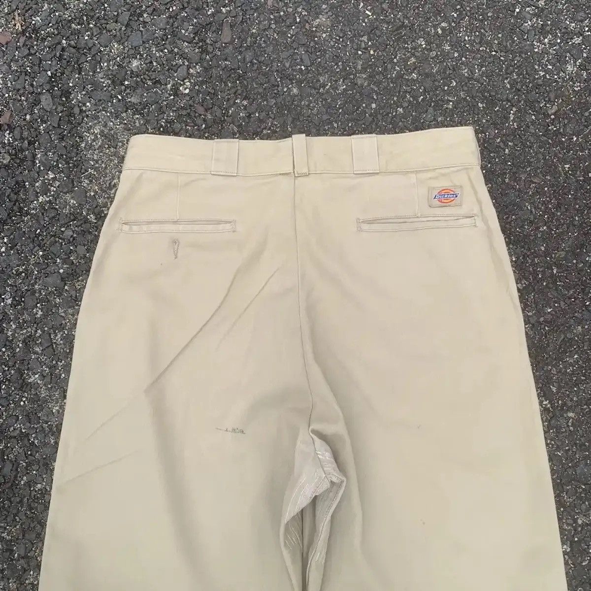 Dickies × Vintage VINTAGE DICKIES TROUSERS KHAKI BLANK TALON MADE IN U.S.A Size US 31 - 9 Thumbnail
