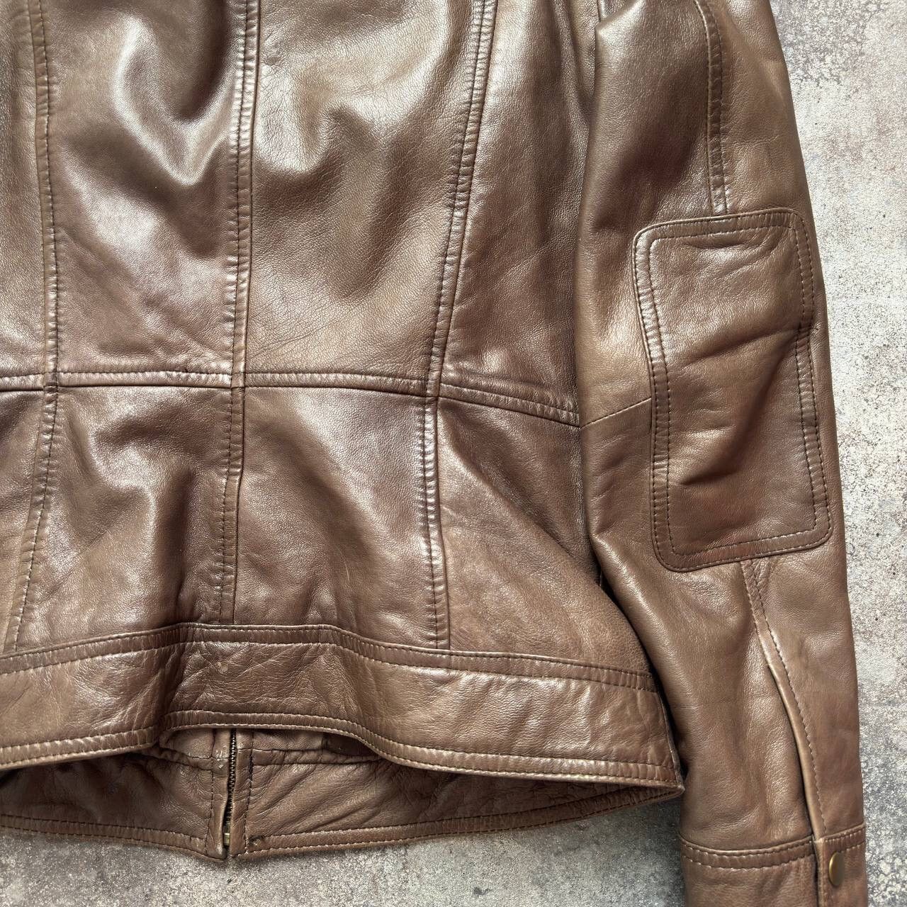 Hysteric Glamour × Japanese Brand Amazing Vintage Moto Biker Brown Leather Jacket Size M / US 6-8 / IT 42-44 - 15 Thumbnail