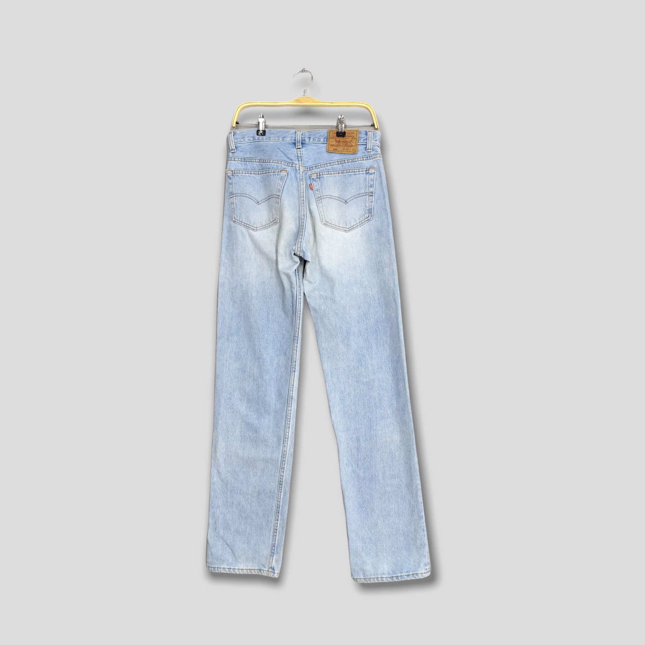 Levi's Size 30x33 Vintage Levi's 90s 501 Light Blue Jeans Size US 30 / EU 46 - 13 Thumbnail