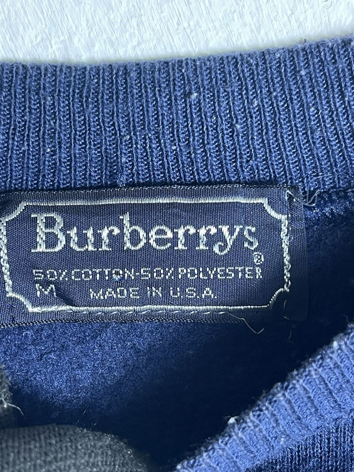 Burberry Prorsum Vintage Burberry spell out Made in usa sweatshirt jumper Size US M / EU 48-50 / 2 - 7 Thumbnail