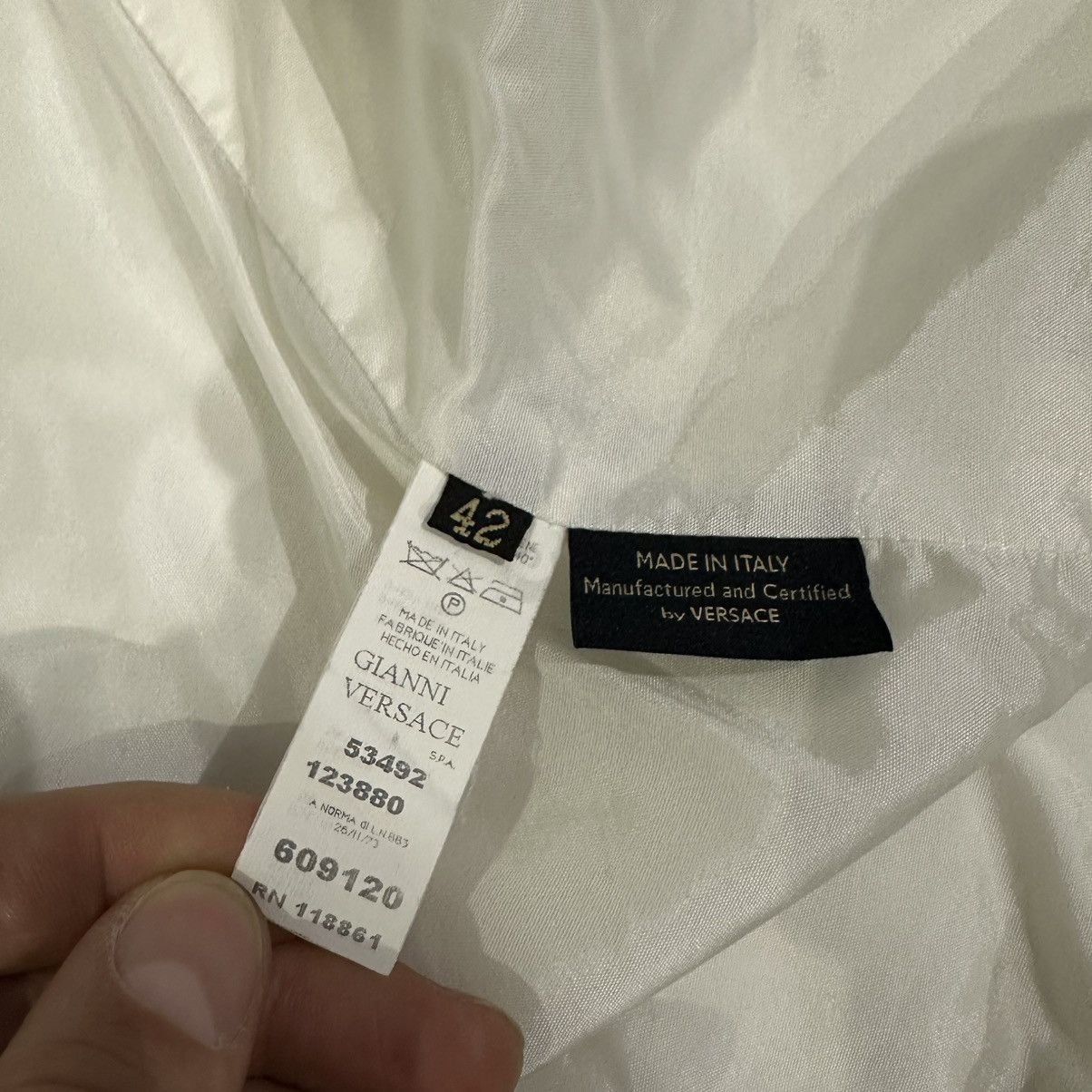 Versace Gianni Versace Women’s White Linen Blazer Size 42 Size M / US 6-8 / IT 42-44 - 15 Thumbnail