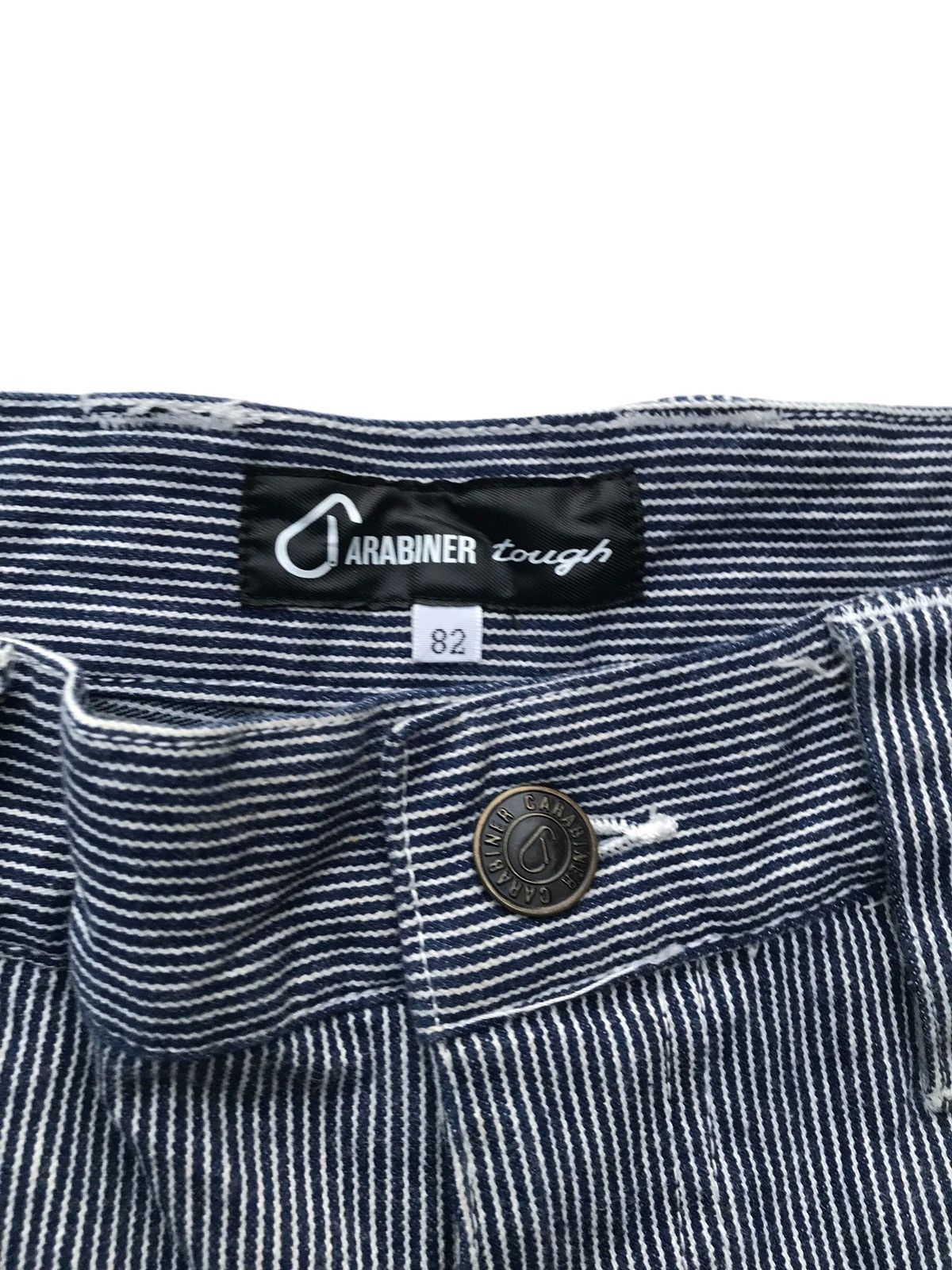 Japanese Brand Carabiner Tough Streetwear Cargo Hickory Works Pants Size US 32 / EU 48 - 4 Thumbnail