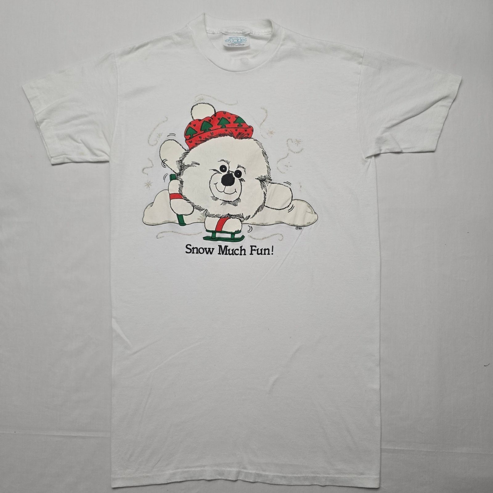 Vintage Vintage Sleeper Shirt OS Snow Much fun Polar Bear White Tee Size US M / EU 48-50 / 2 - 1 Thumbnail
