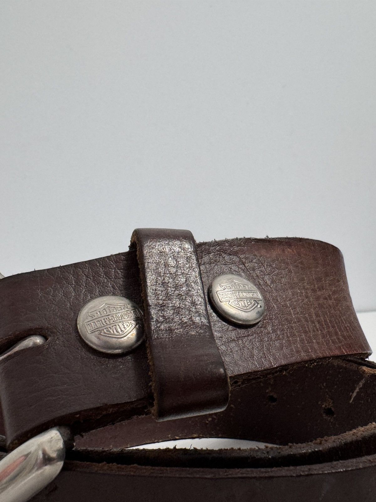 Vintage Harley Davidson Vintage Y2K style hype belt leather Size ONE SIZE - 2 Thumbnail