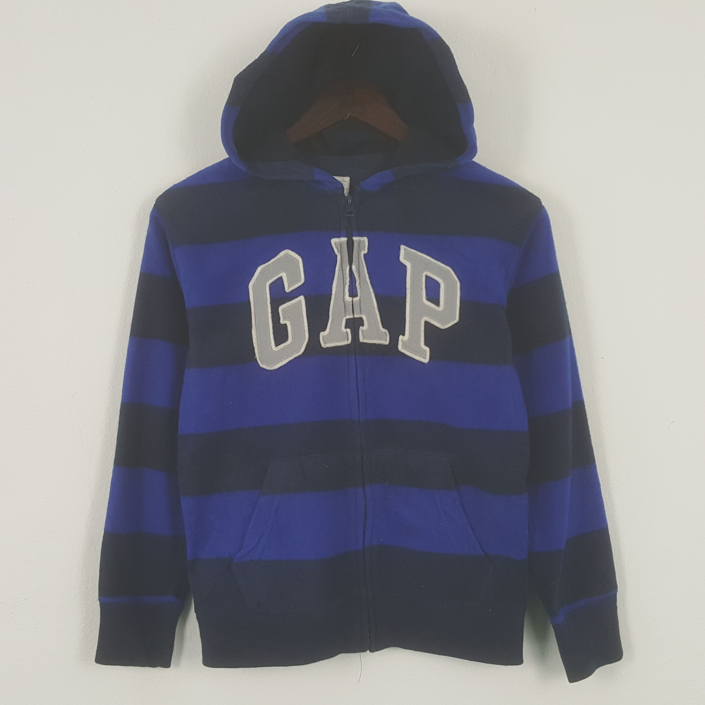 Vintage Gap Kids Striped Zipper Sweater Hoodies