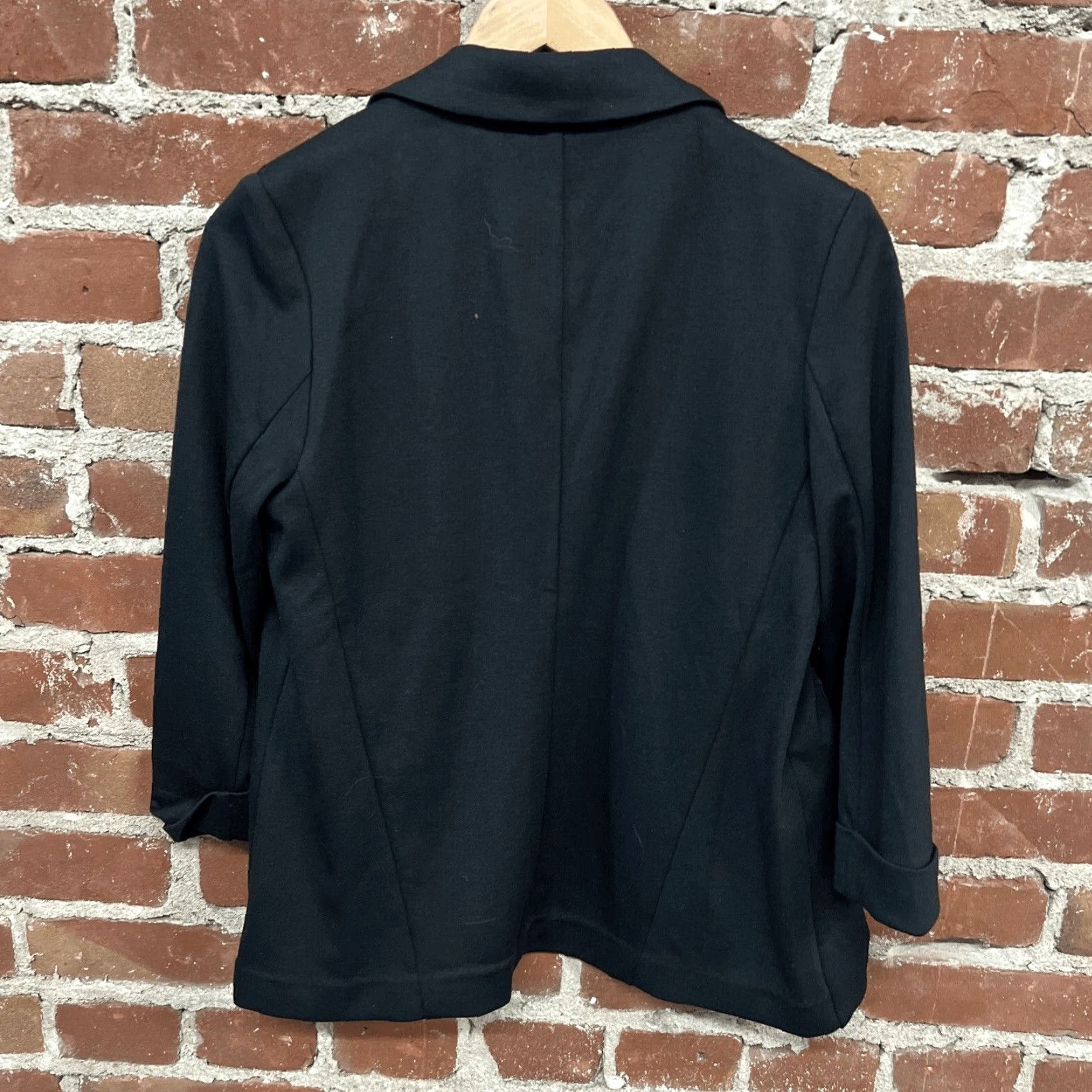 Vintage Lauren Conrad Classic Blazer Open 3/4 Sleeve Black Lined Size 6 NWT Jacket Womens Classic Blazer LC Lauren Conrad Size M / US 6-8 / IT 42-44 - 3 Thumbnail