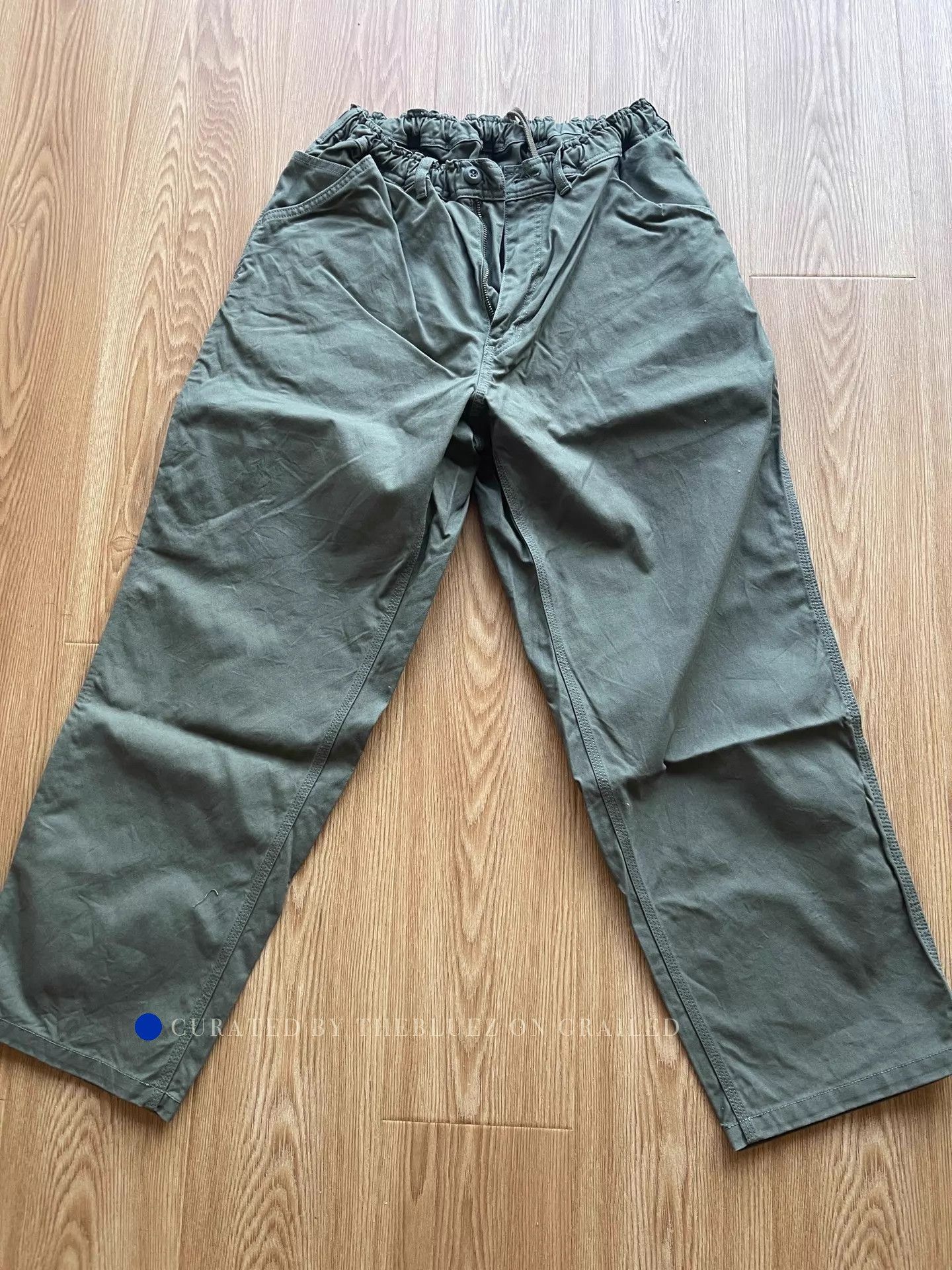 semanticdesign Olive Green Carpenter Pants, Size 32 Size US 32 / EU 48 - 1 Thumbnail