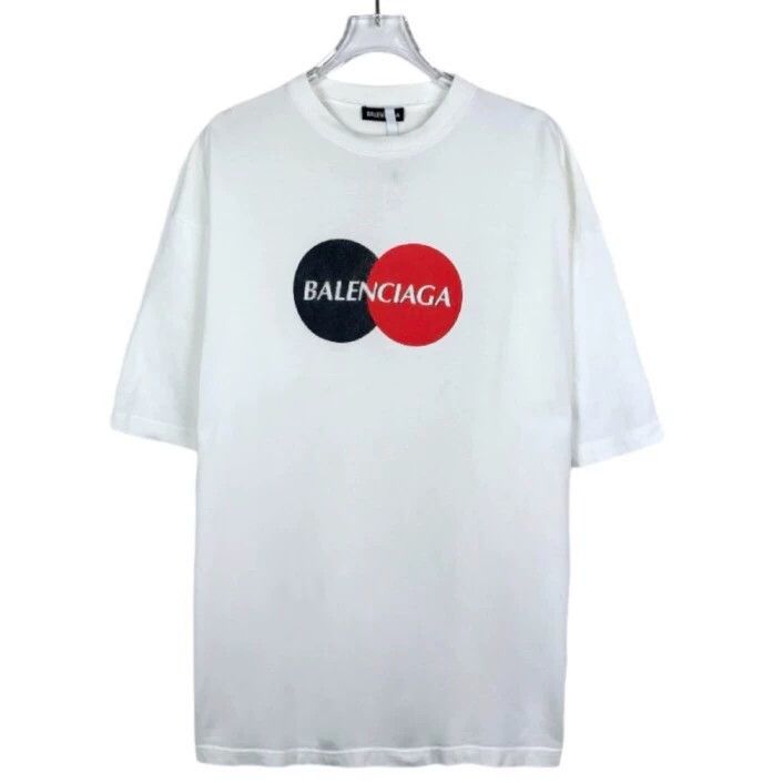 Balenciaga Balenciaga Logo monogrammed crewneck white cotton short sl Size XS / US 0-2 / IT 36-38 - 1 Thumbnail