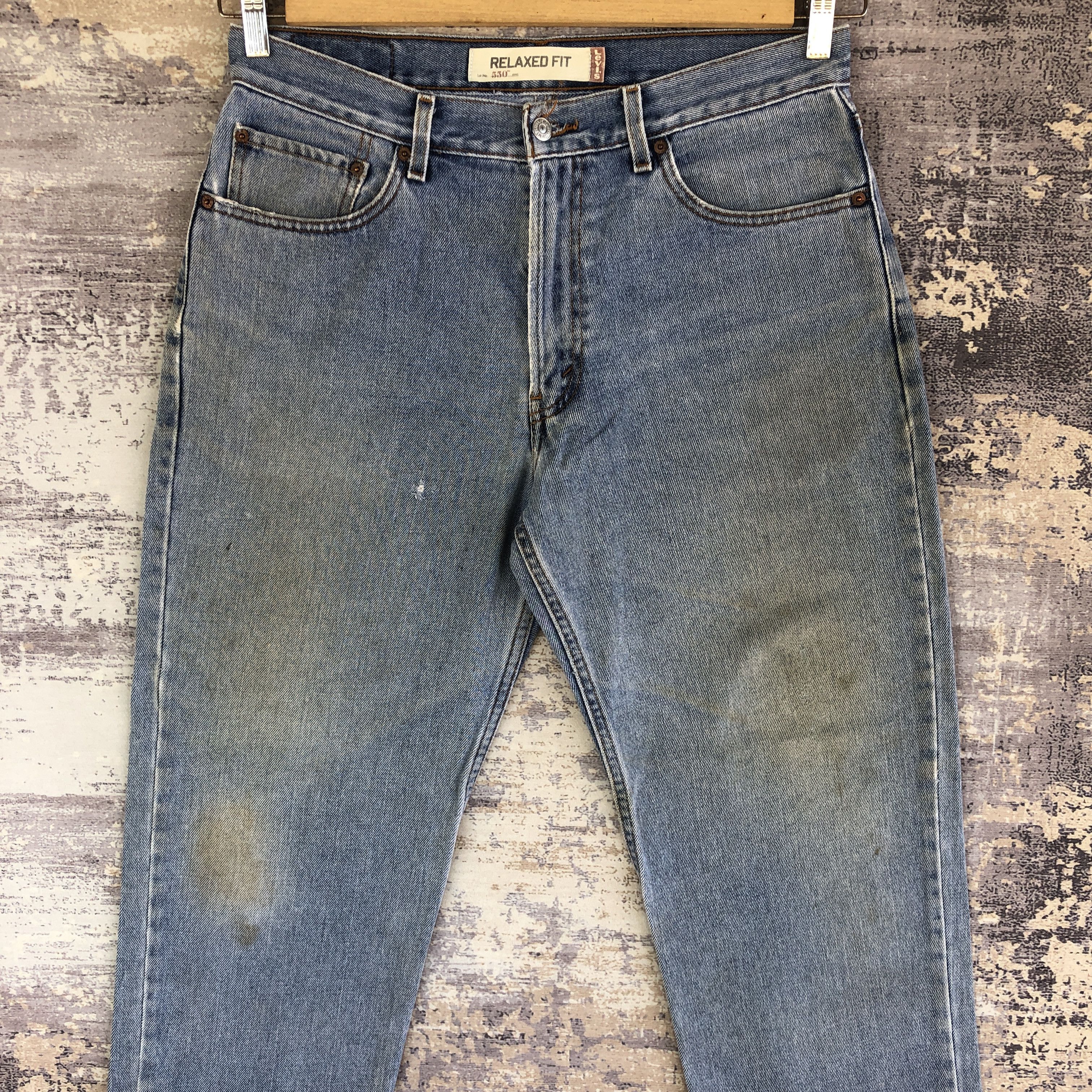 Levi's Vintage Y2K Rusty Levis 550 Baggy Jeans Levi's Faded Denim Size US 32 / EU 48 - 3 Thumbnail