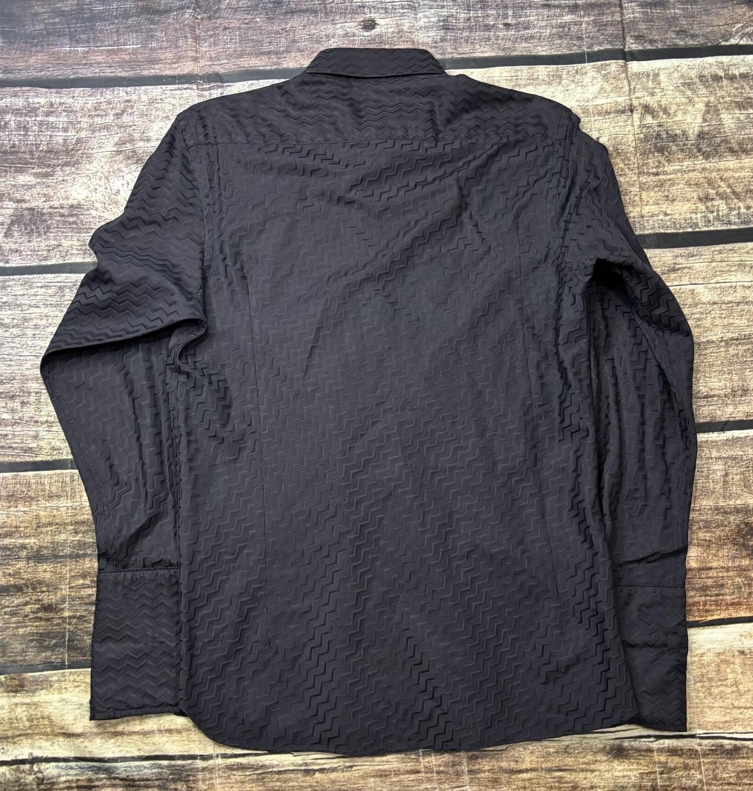 Ted Baker Ted Baker Dress Shirt Mens Size 4 French Cuffs Long Sleeve Size 42R - 3 Thumbnail